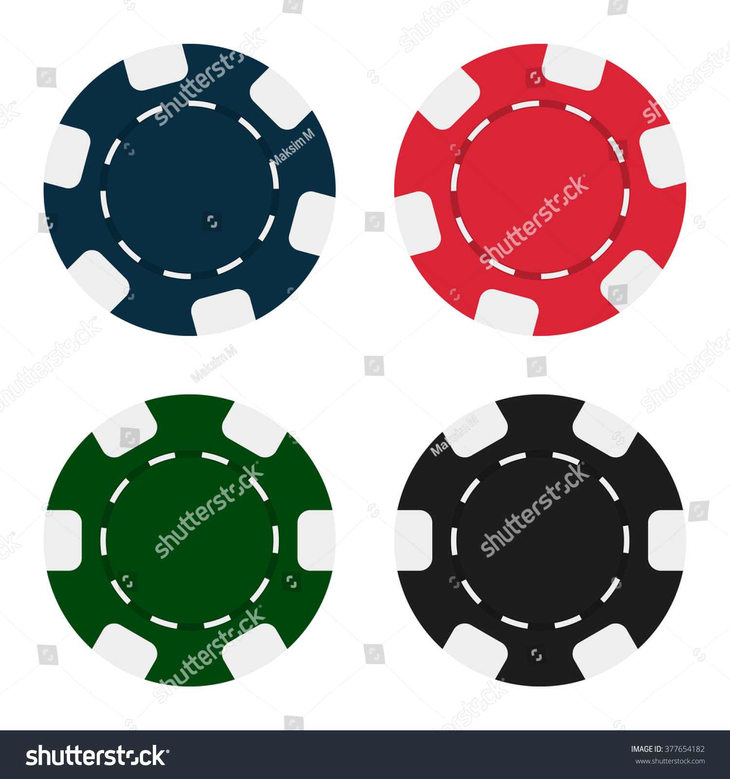 Green casino chip