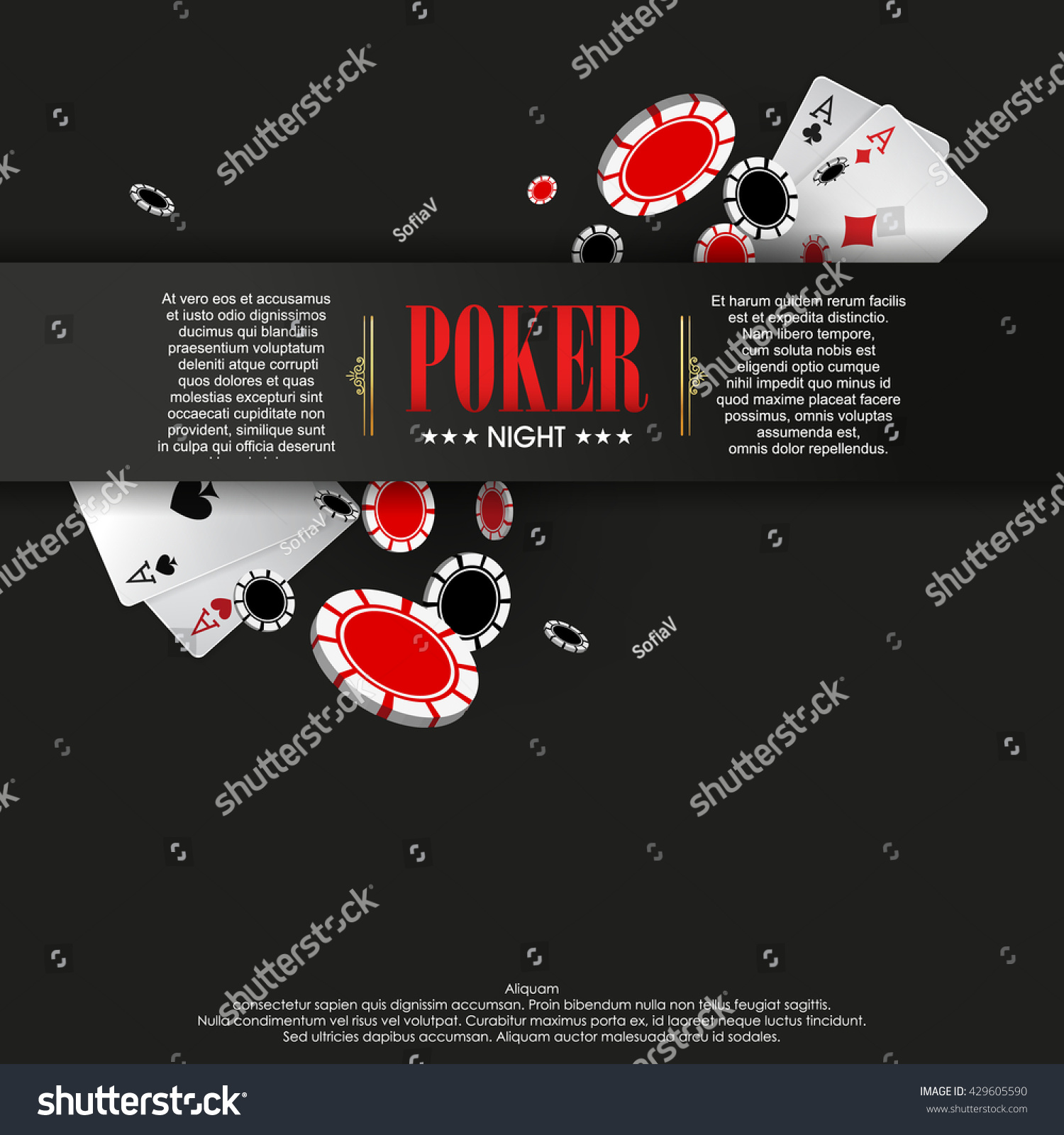 Casino banner template