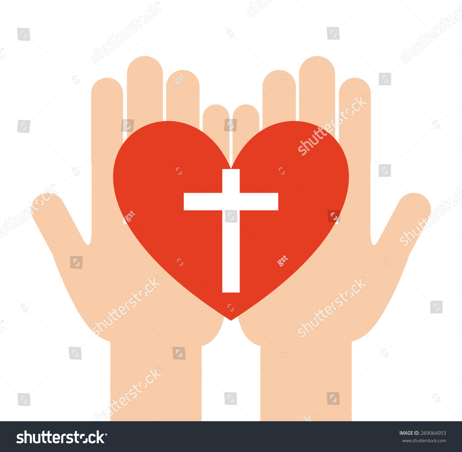 Catholic Religion Design, Vector Illustration Eps10 Graphic - 269064053 