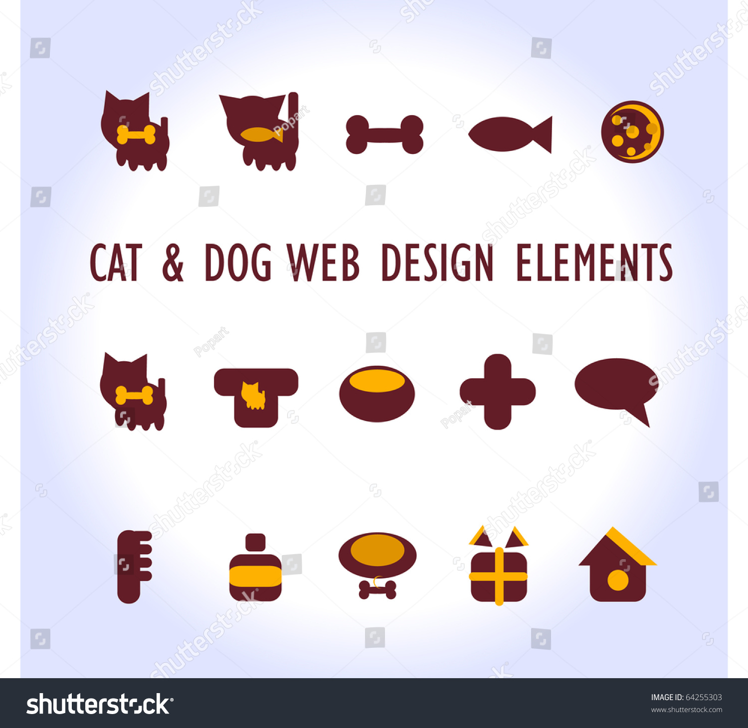 cats dogs and other pets and accessories icons stock cats dogs and other pets and accessories icons stock
