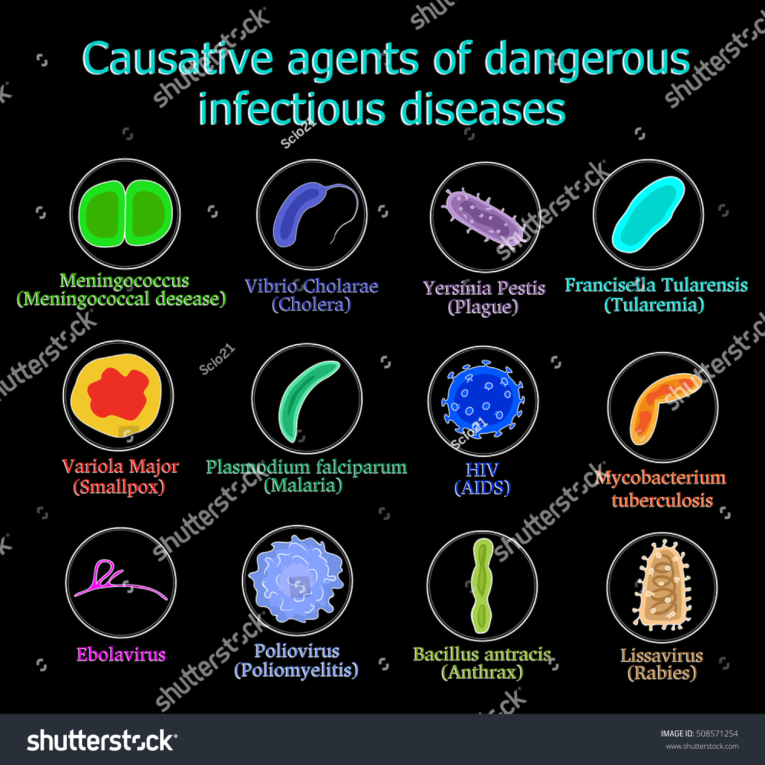 Causative Agents Of Dangerous Infectious Diseases On A ...