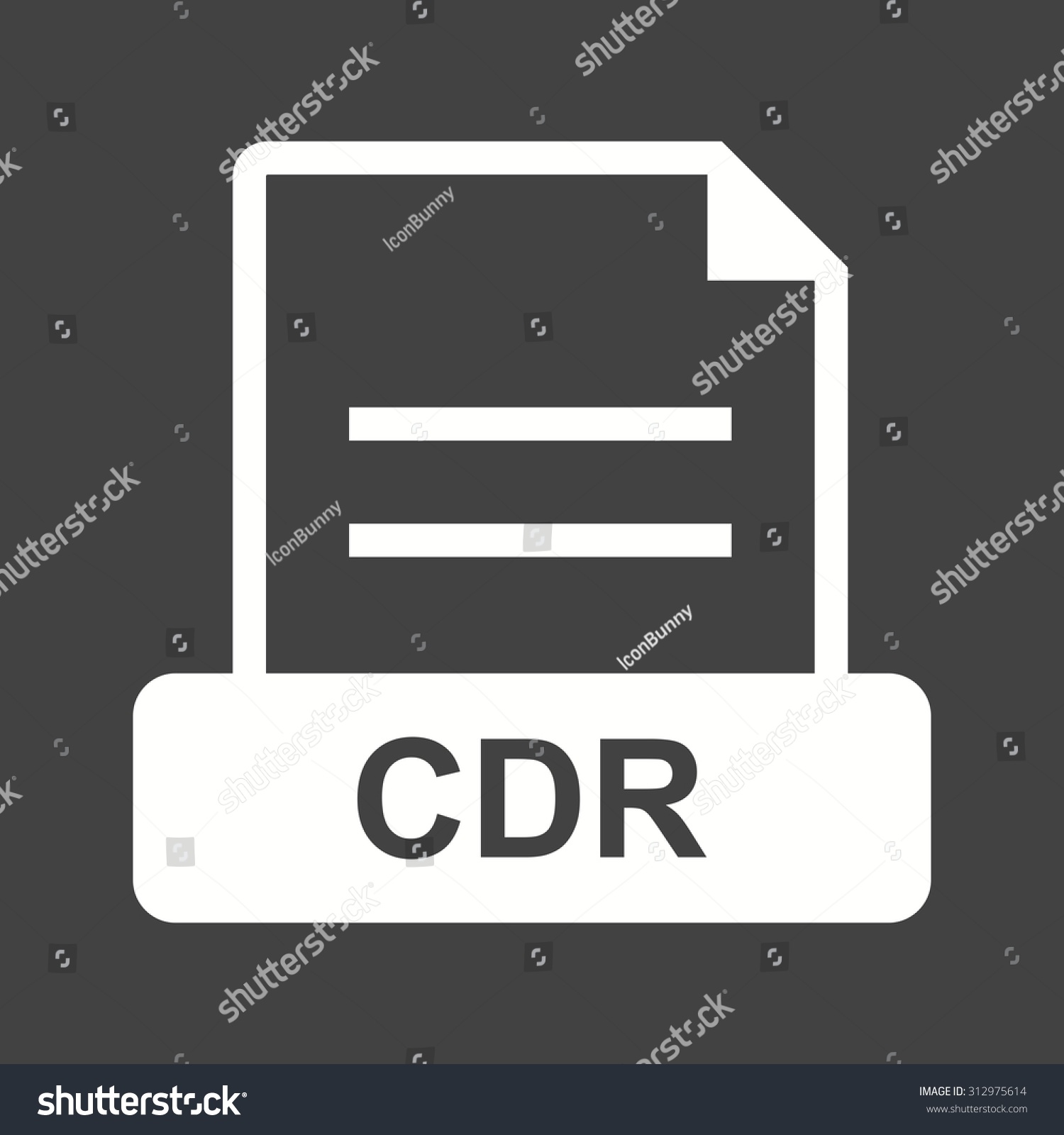 Cdr, Blank, Cd Icon Vector Image. Can Also Be Used For File Format