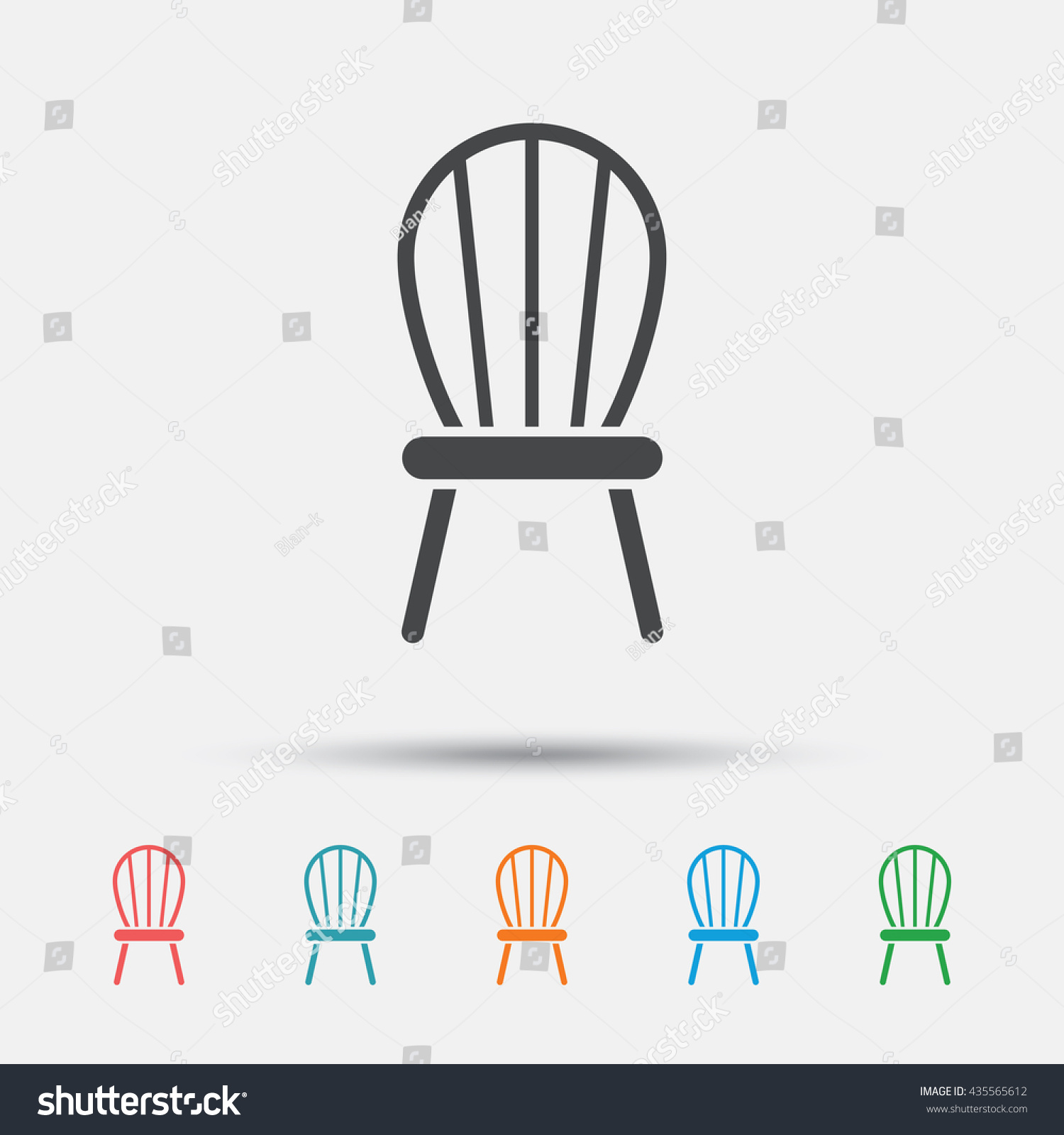 Modern Furniture Icon chair sign icon. modern furniture symbol. graphic element on white Modern Furniture Icon chair sign icon. modern furniture symbol. graphic element on white