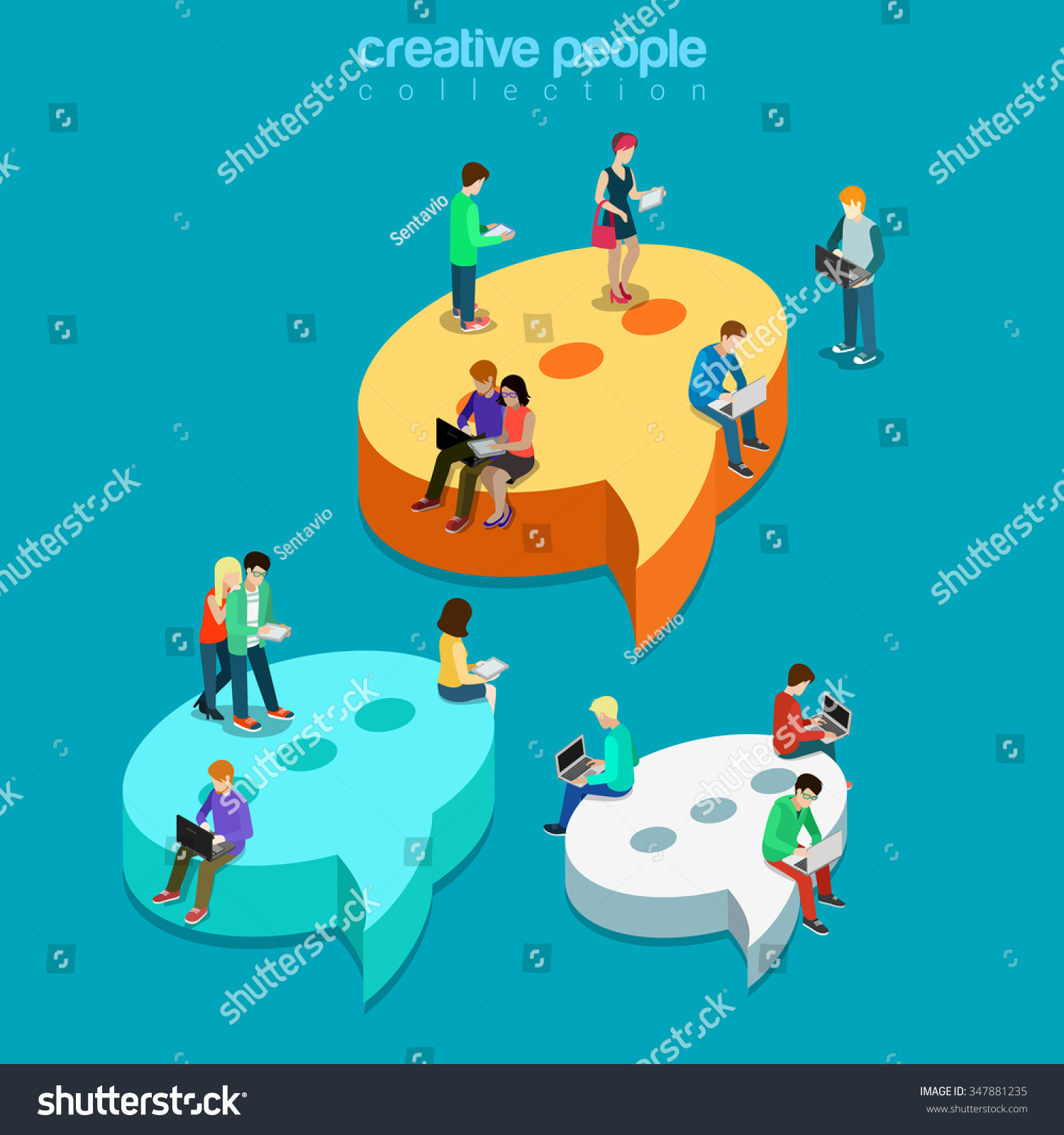 Chat messaging communication flat 3D isometry isometric concept web vector illustration Message bubbles and young joyful male female sitting laptop tablet phone Creative technology people collection Chat messaging communication flat 3D isometry isometric concept web vector illustration Message bubbles and young joyful male female sitting laptop tablet phone Creative technology people collection