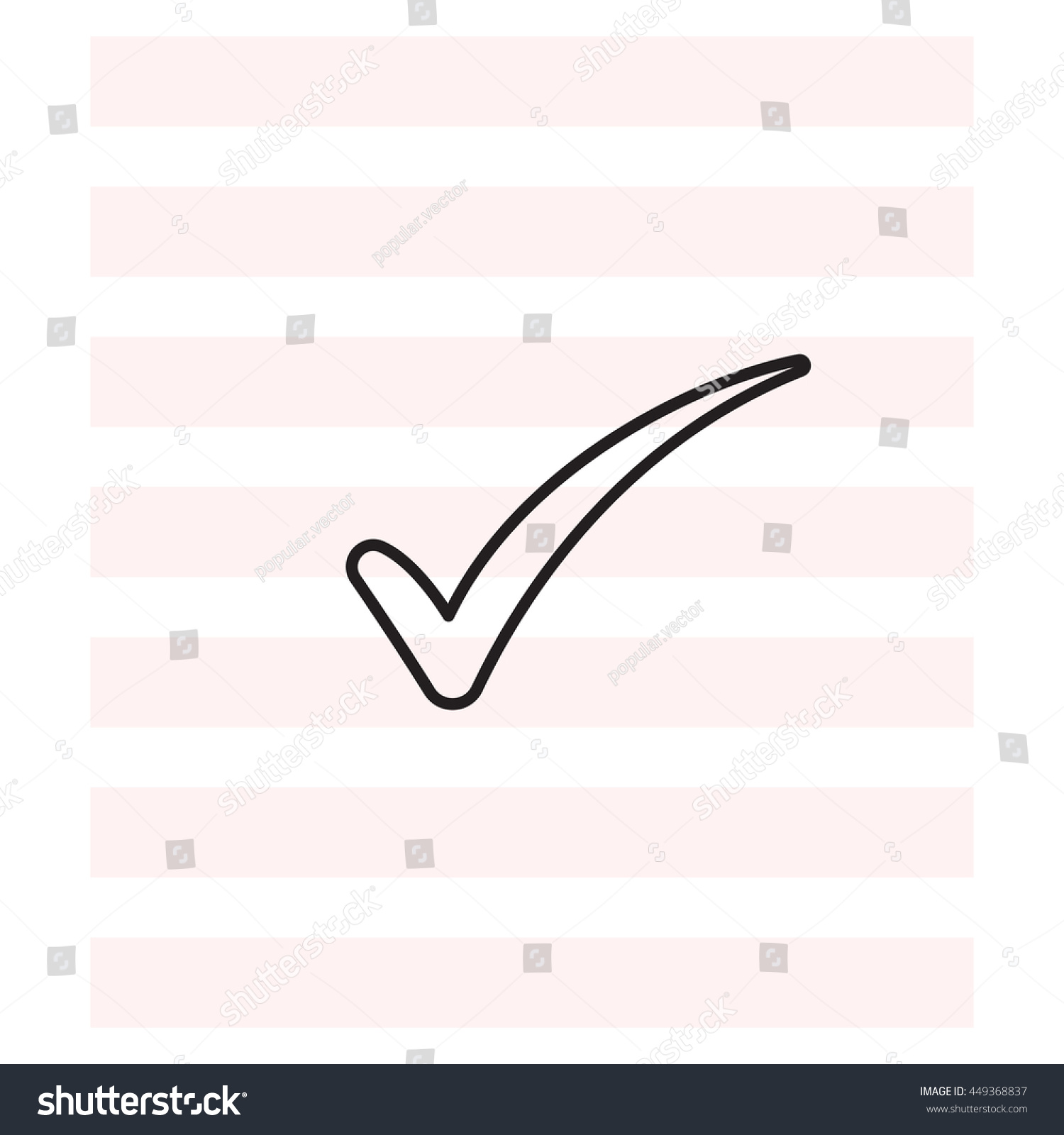 Check Mark Symbol Vector Stock Vector Royalty Free Shutterstock