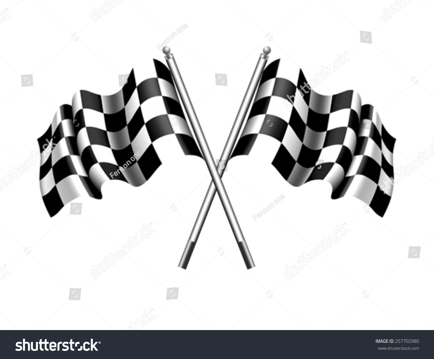 Checkered Chequered Flag Stock Vector Royalty Free