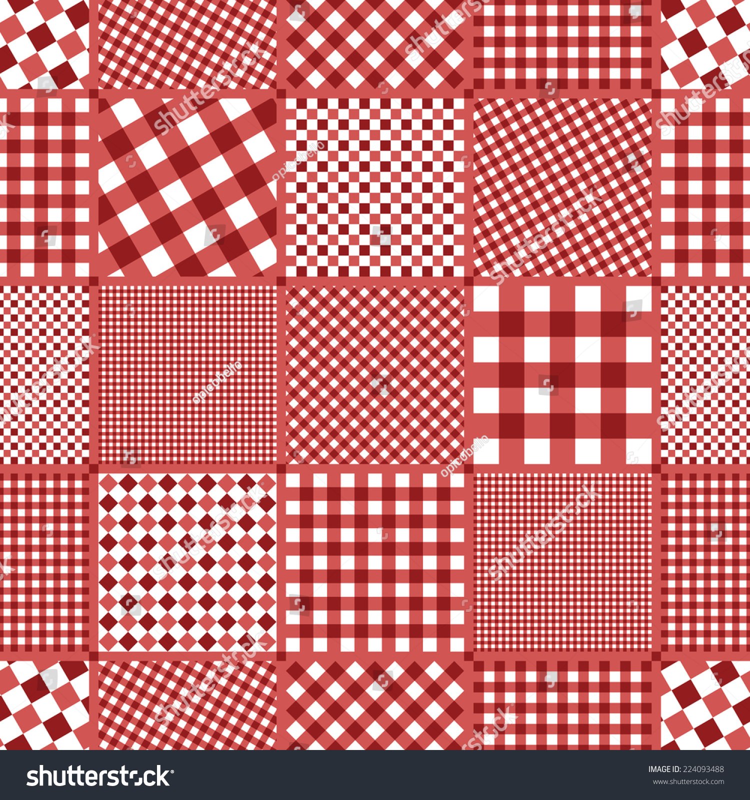 Checkered Pattern Seamless Background Stock Vector Royalty Free