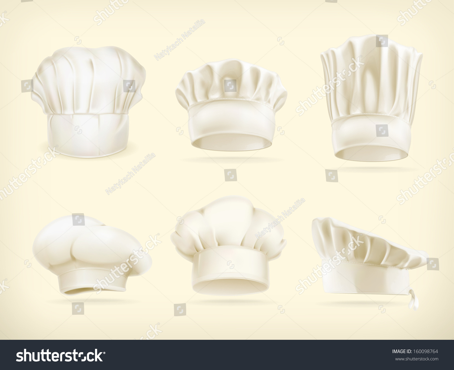 Chef Hats Vector Set - 160098764 : Shutterstock
