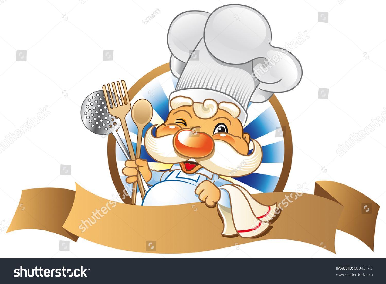 Chef Logo Stock Vector Illustration 68345143 : Shutterstock