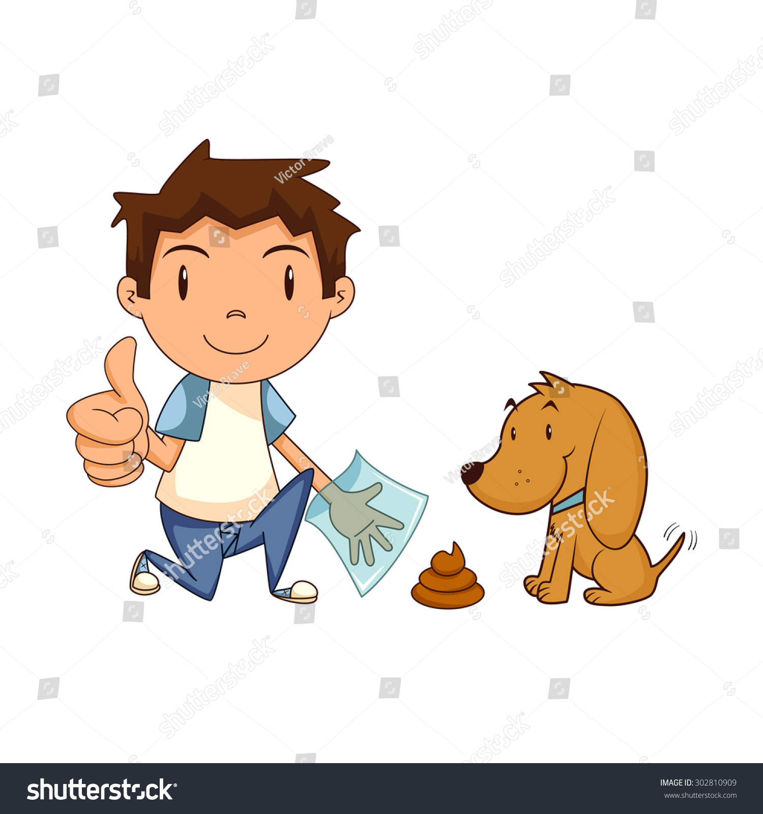 clipart of picking up dog poop - photo #22