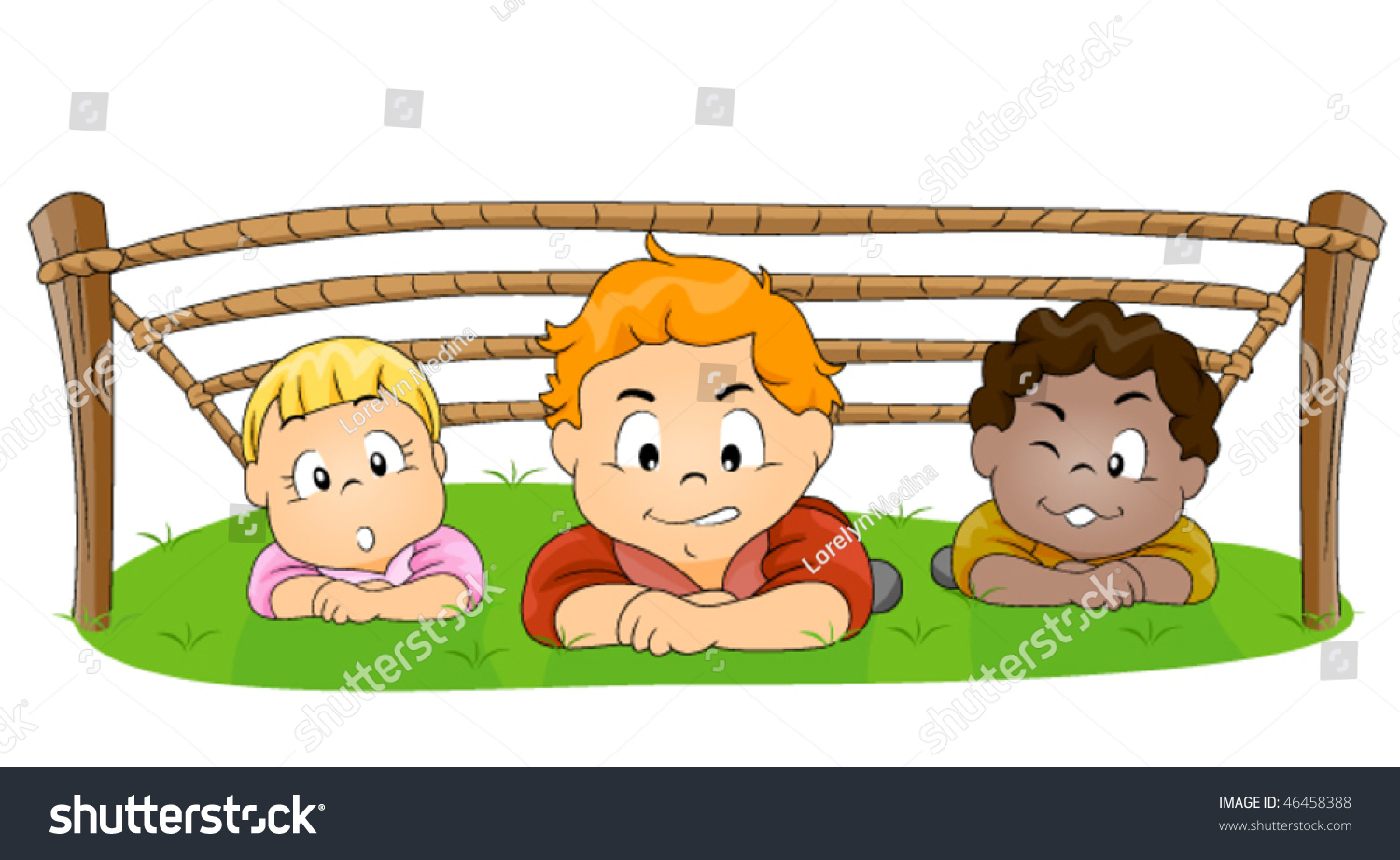 Children Crawling During Race Vector 46458388 Shutterstock