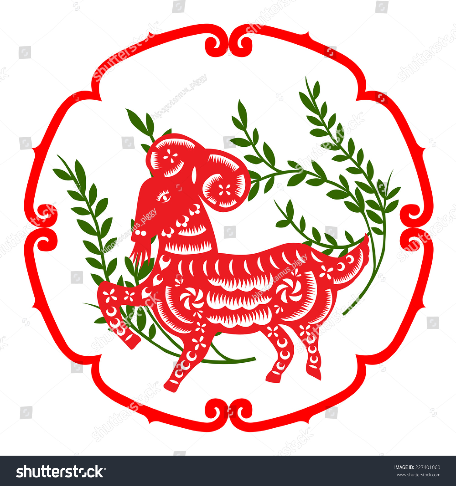 chinese new year goat clip art