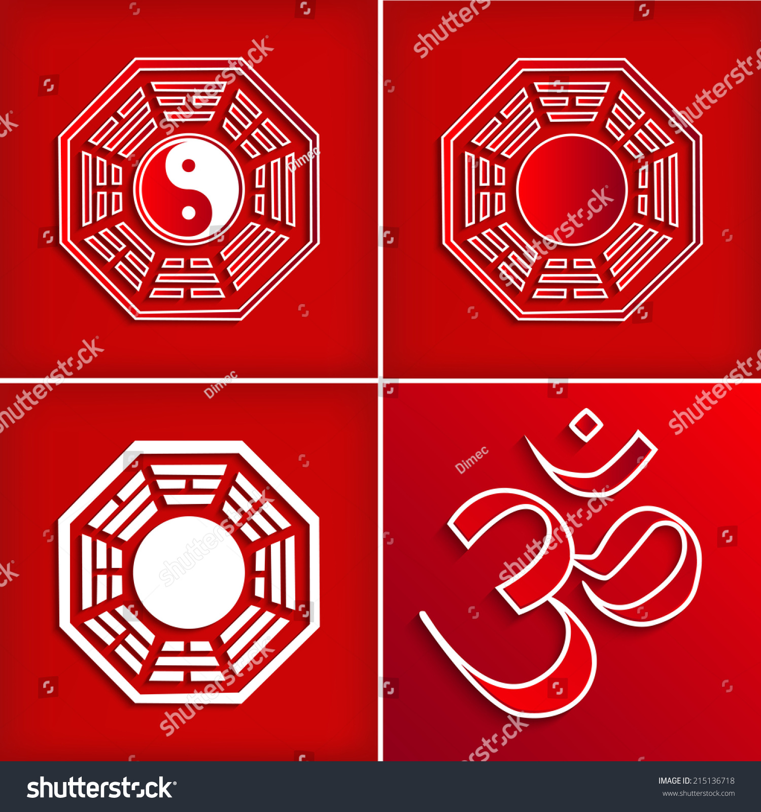 chinese-religion-symbol-set-on-red-vector-illustration-om-symbol