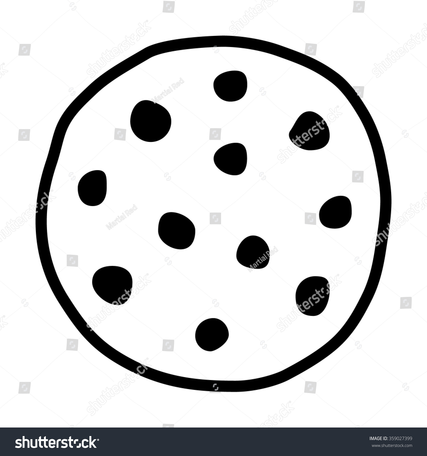 free cookie clipart black and white - photo #39