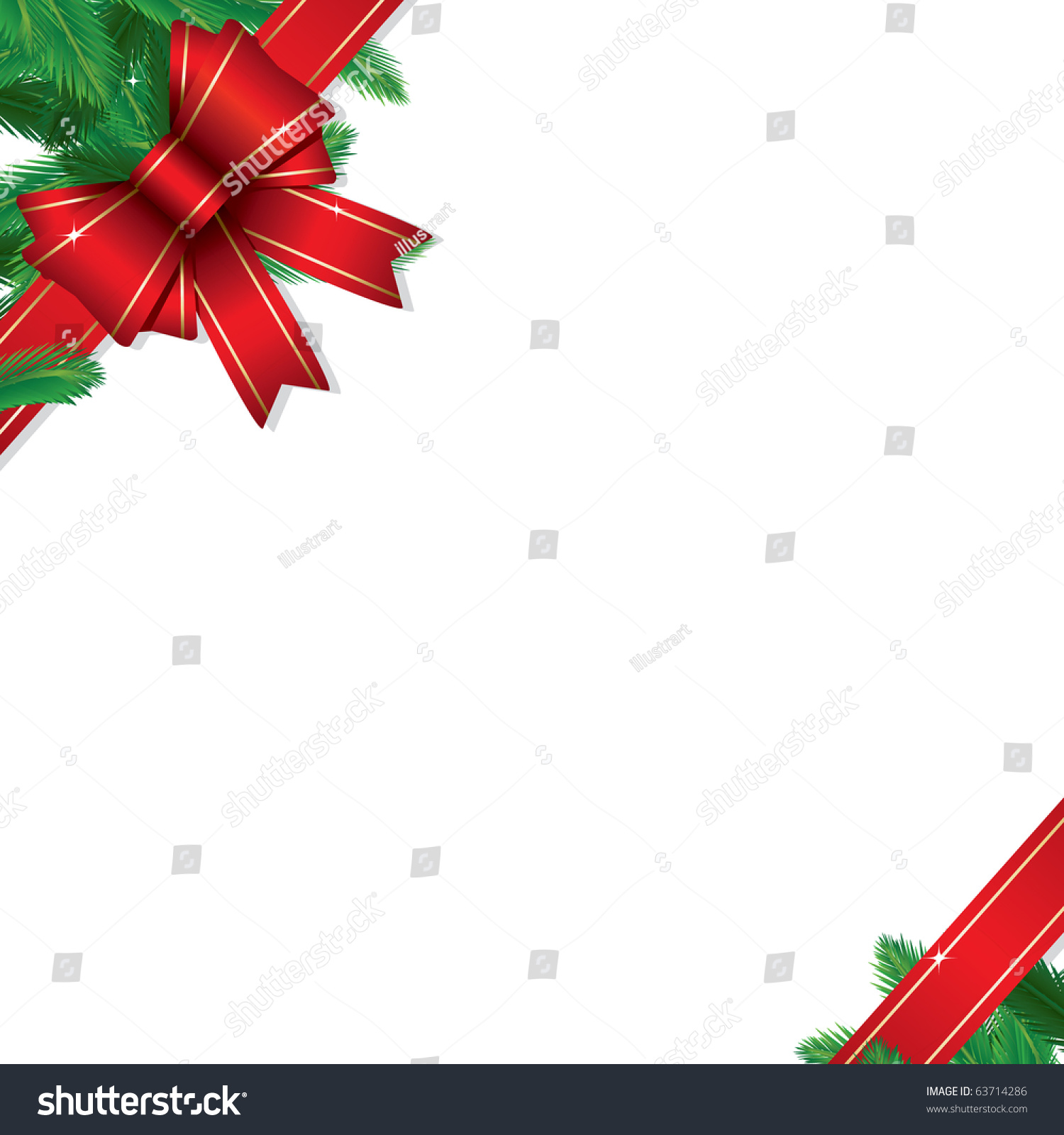 Christmas Gift Border (Also Available Jpeg Version Of This Image) Stock