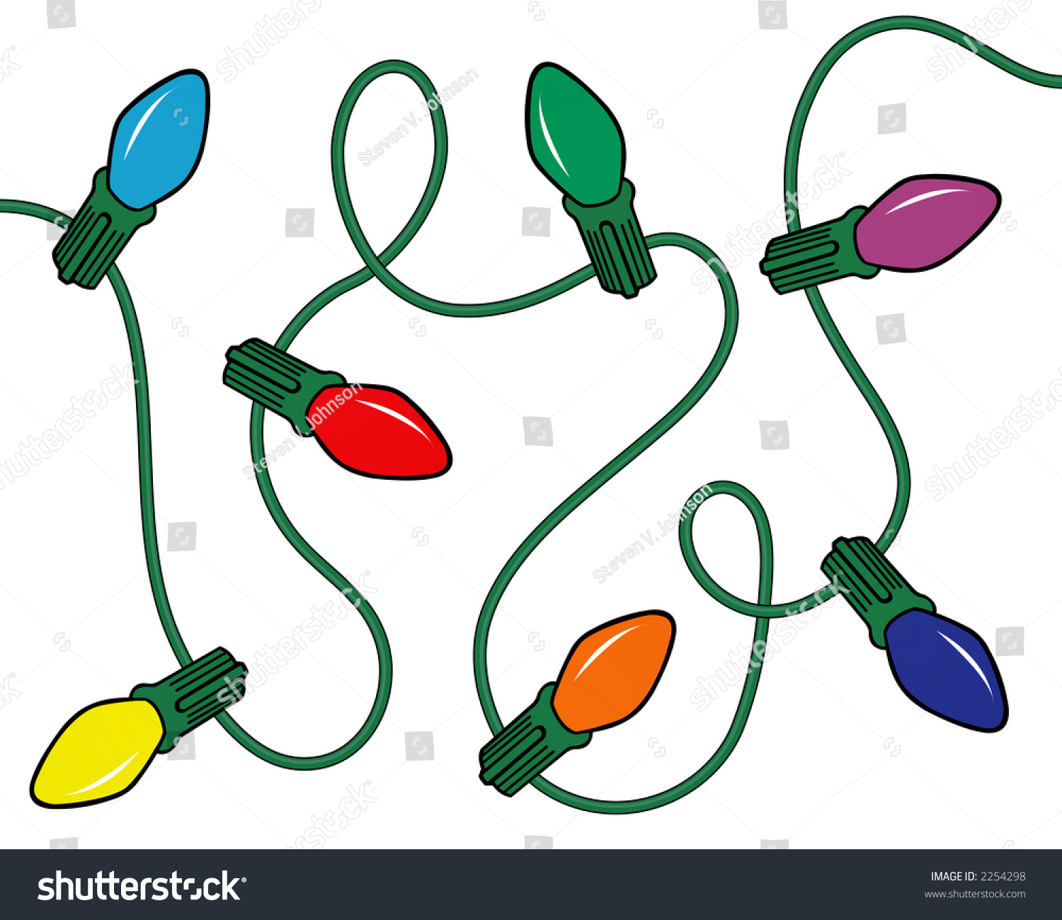 Christmas Lights Stock Vector Illustration 2254298 : Shutterstock