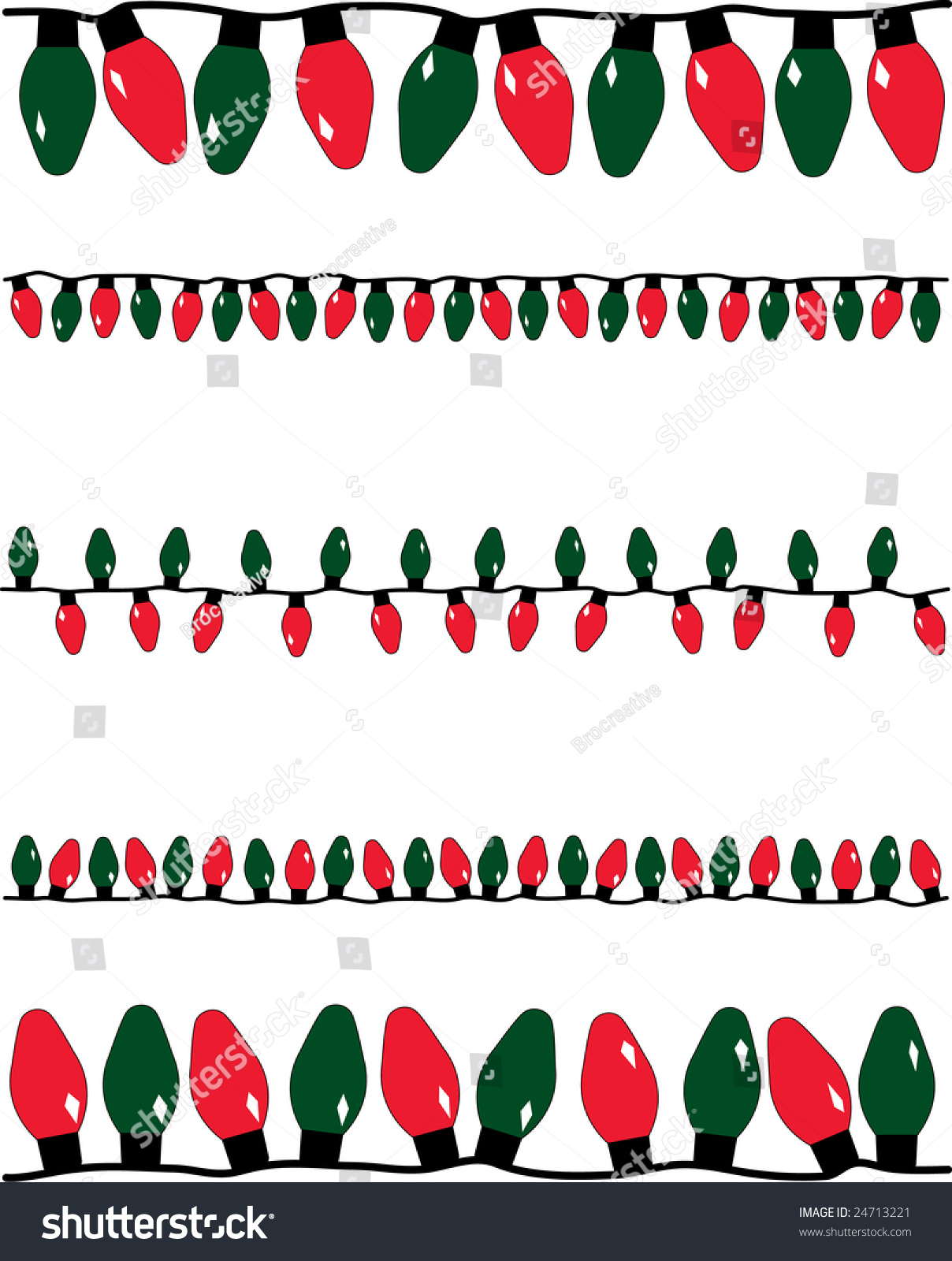 Download Christmas Lights Vector - 24713221 : Shutterstock