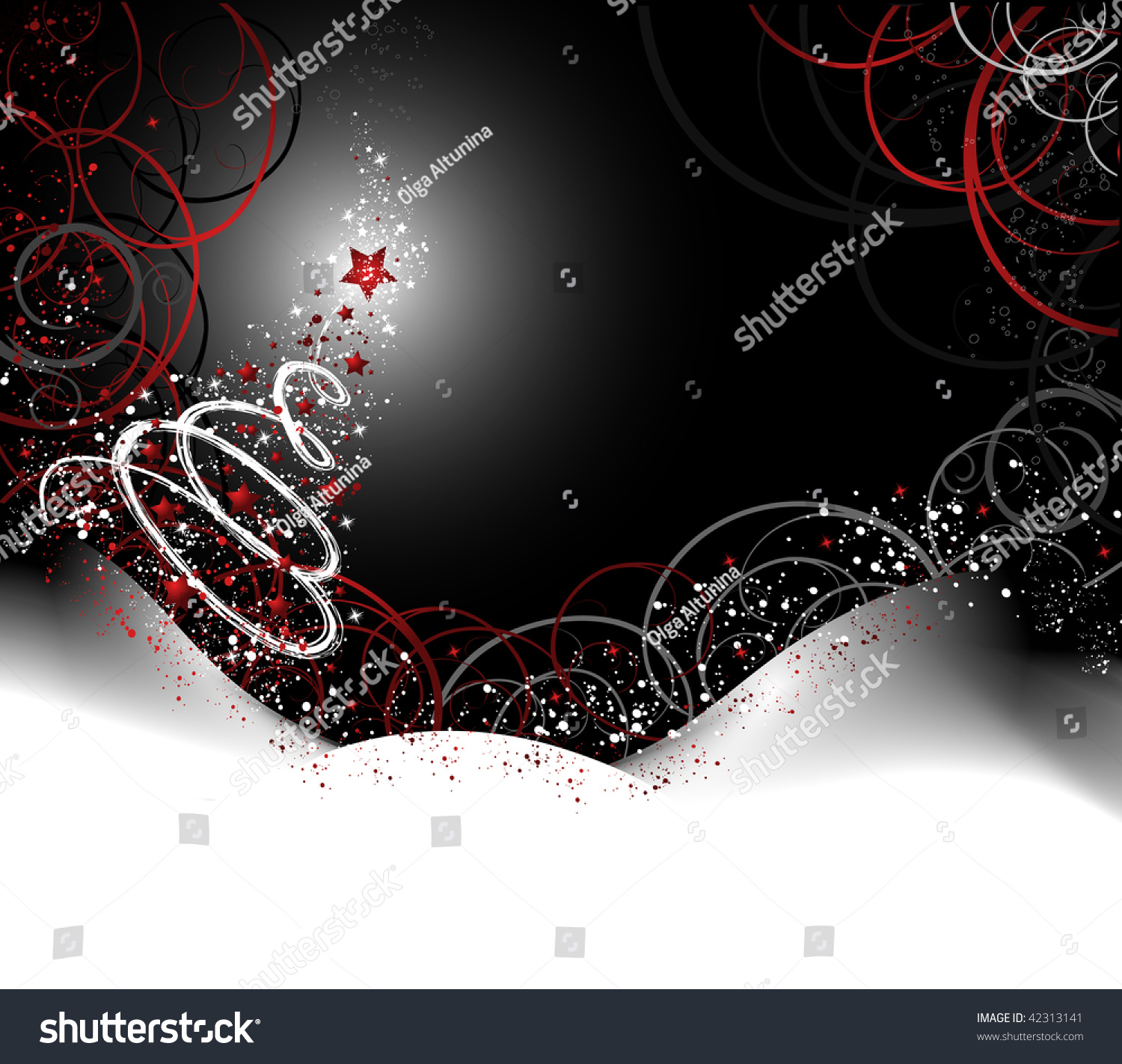 christmas red black and white background with tree stock christmas background black and white