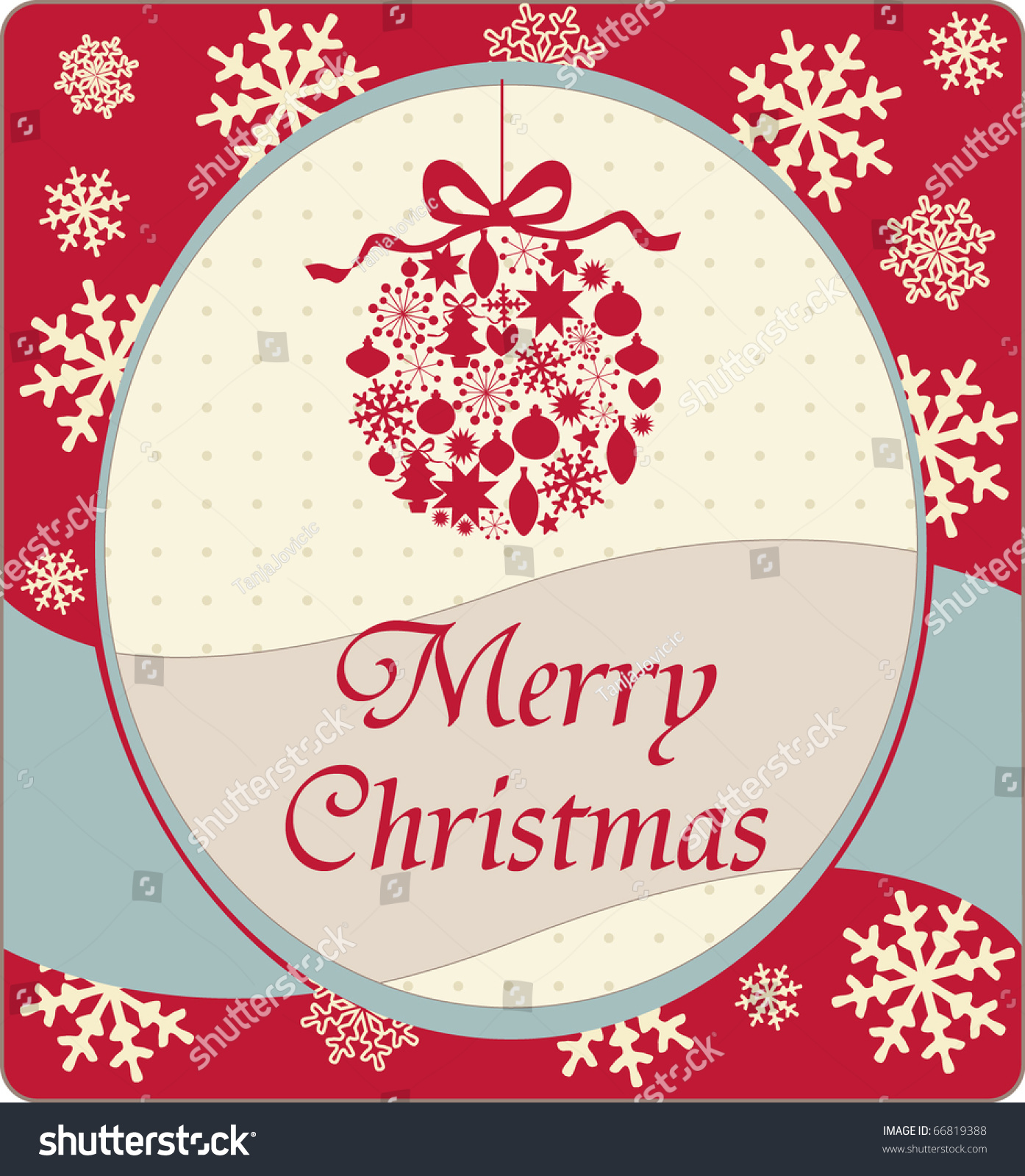 Christmas Template Card Stock Vector Illustration 66819388 : Shutterstock