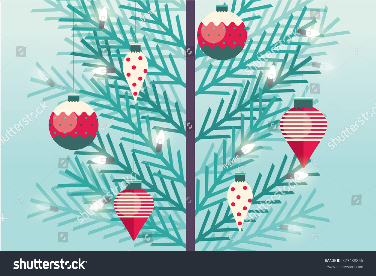 Christmas Tree/ Christmas Tree Ornament Vector/Illustrator 323488856