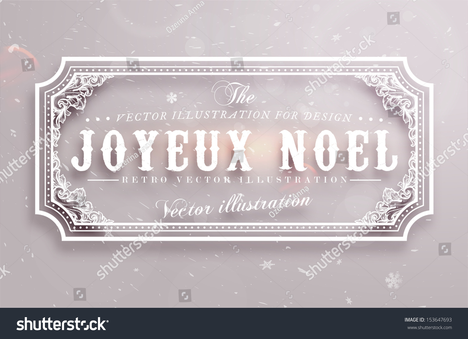 Christmas Typographic Label For Xmas And New Year Holidays Design. Calligraphic Vector