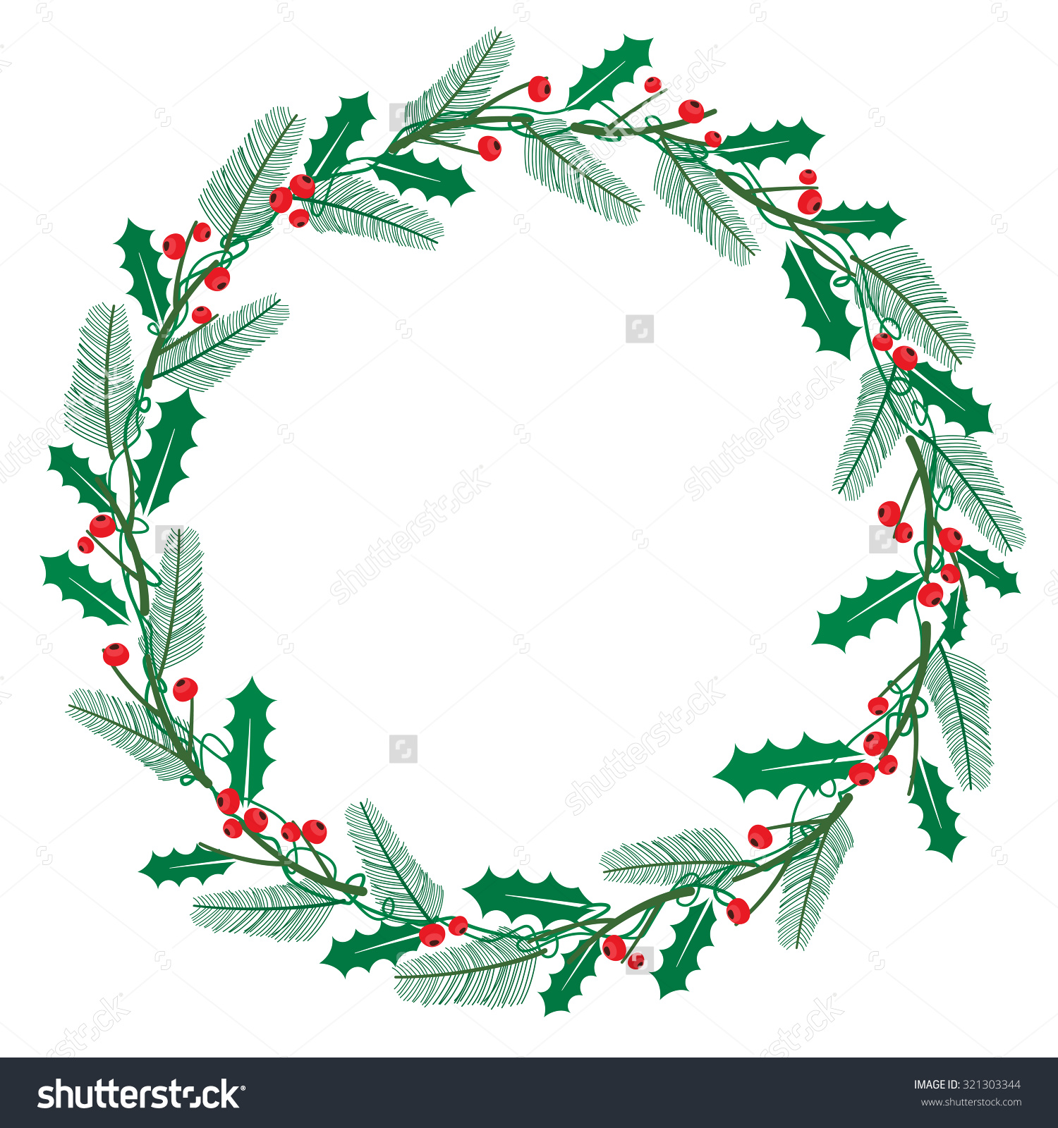 Christmas wreath frame Christmas wreath frame