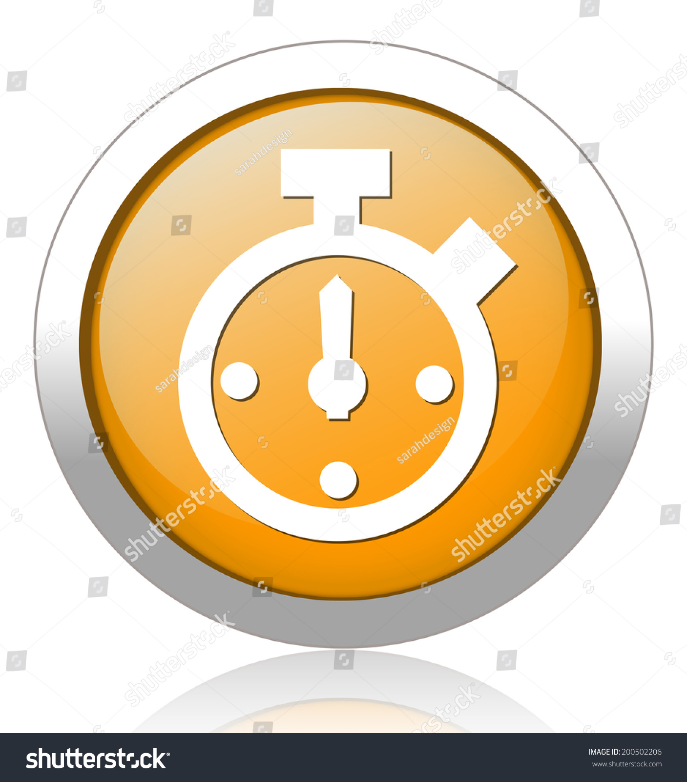 Clock Icon Alarm, Stock Vector 200502206 : Shutterstock