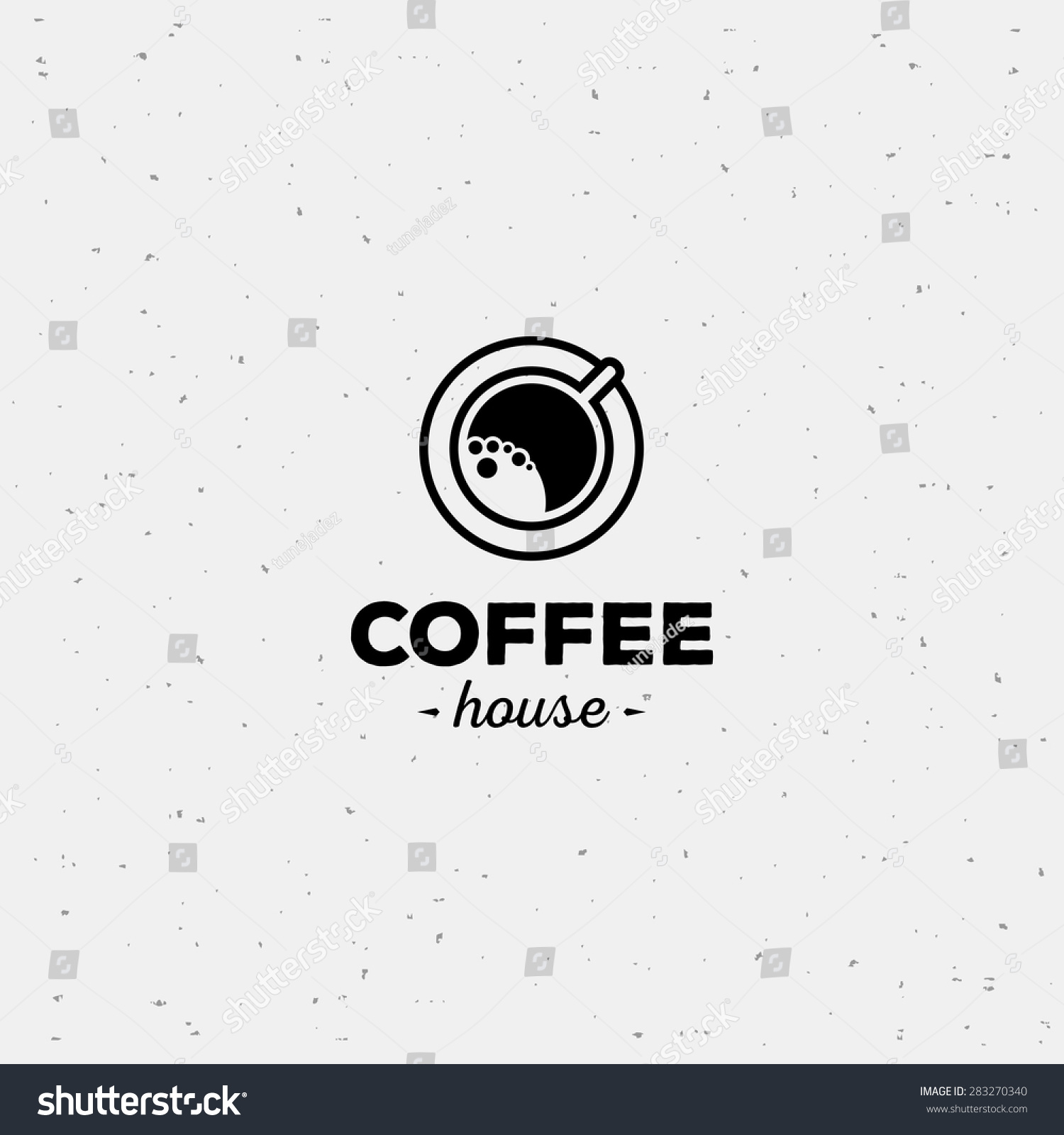 Coffee Cup Vector Logo Design Template Vector Coffee Shop Labels 283270340 Shutterstock Coffee Label Design Template