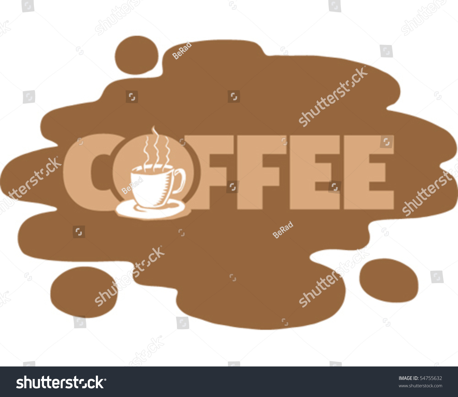 Coffee Spill Stock Vector Illustration 54755632 Shutterstock Coffee Spill Stock Vector Illustration 54755632 Shutterstock