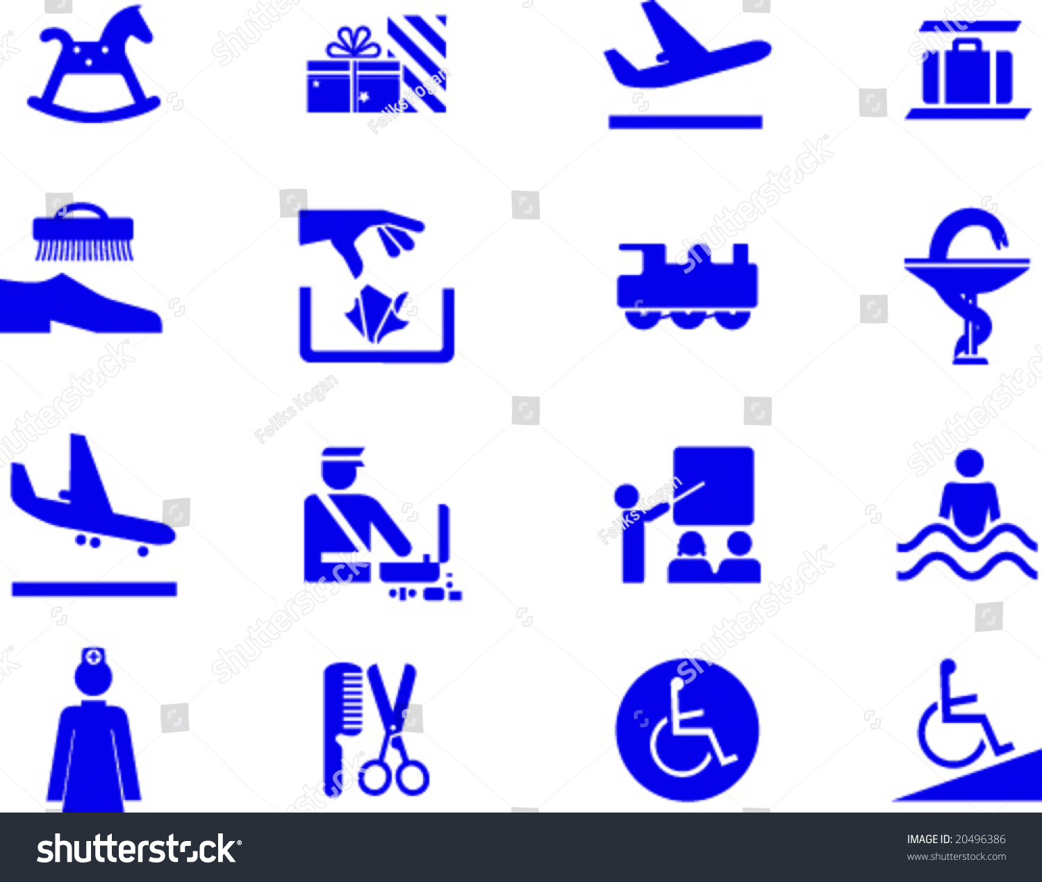 Collection Of Useful Universal Symbols For Signs, Icons, Posters Etc