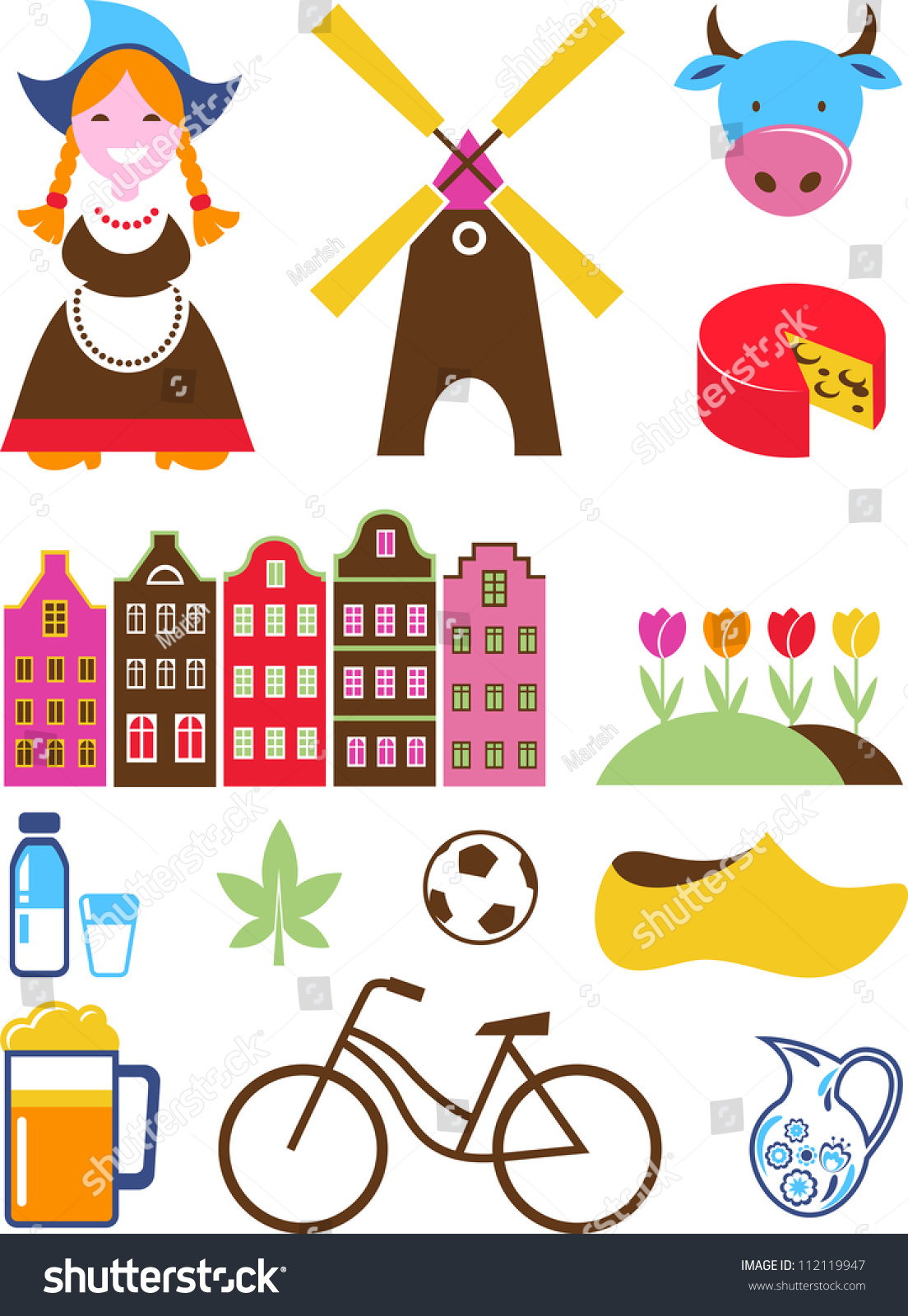 Collection Of Vector Netherlands Icons 112119947 Shutterstock