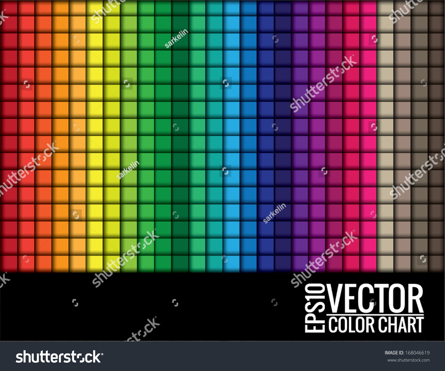 Colour Chart Vector 