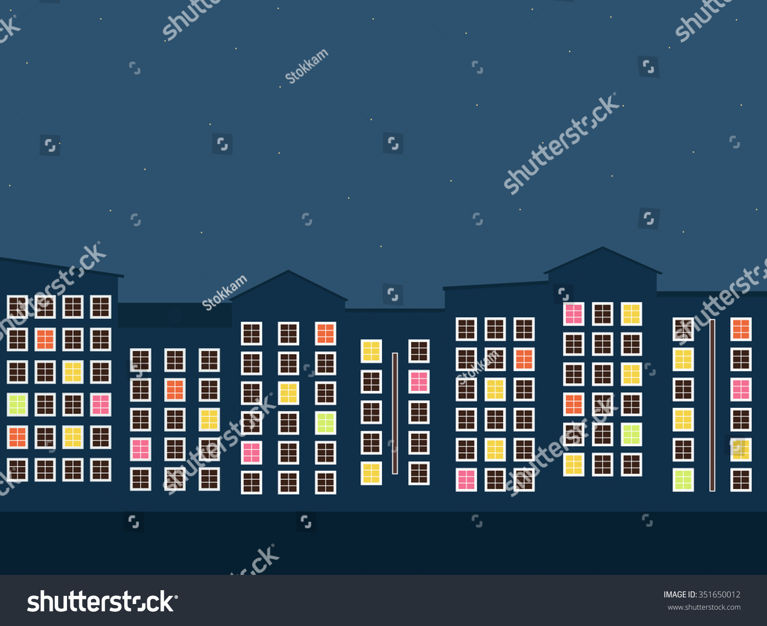 Colorful City At Night Apartments For Sale Rent Real Estate Colorful City At Night Apartments For Sale Rent Real Estate