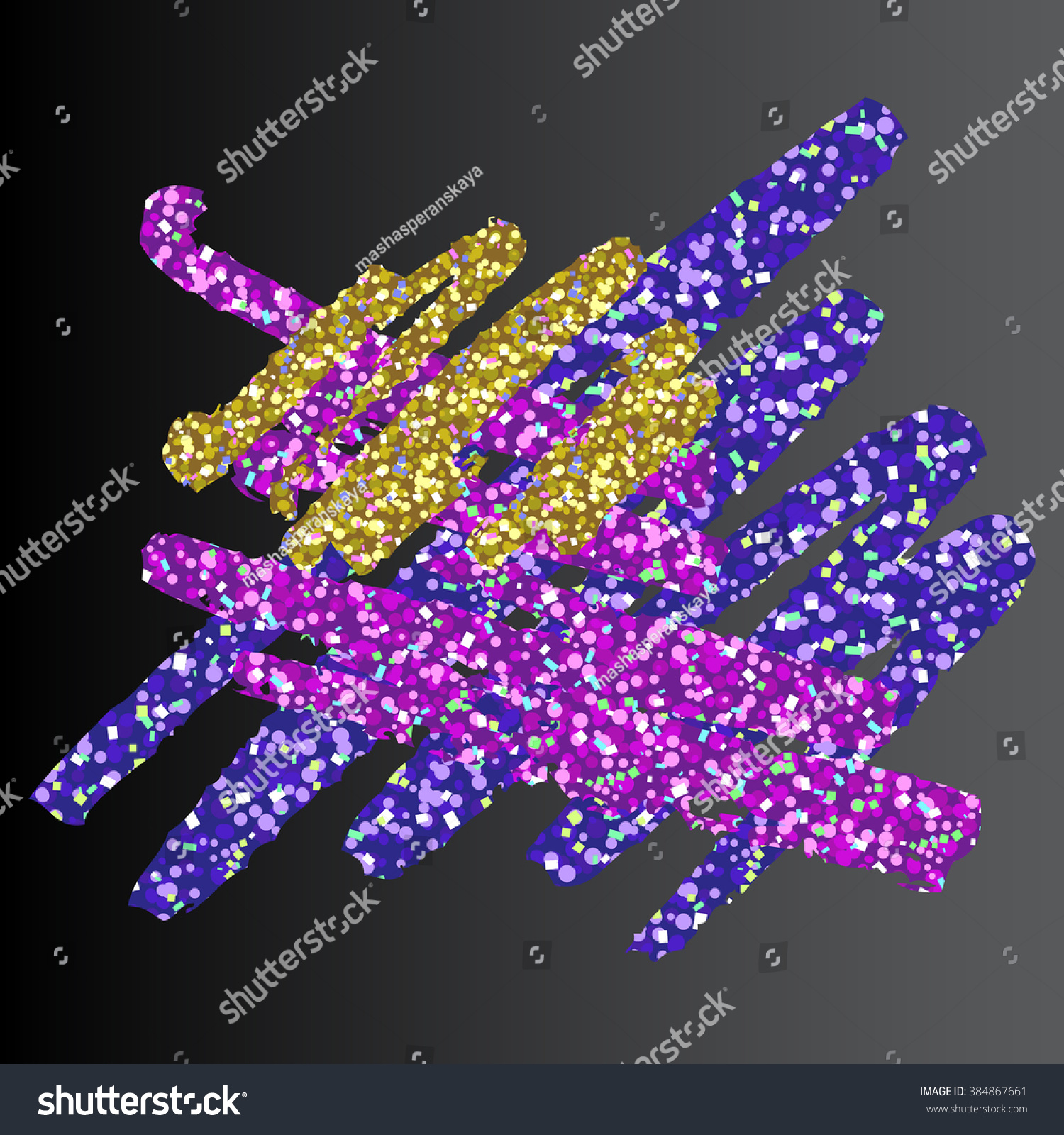 Colorful Glamorous Glittery Backdrop. Vector Illusatration For Your