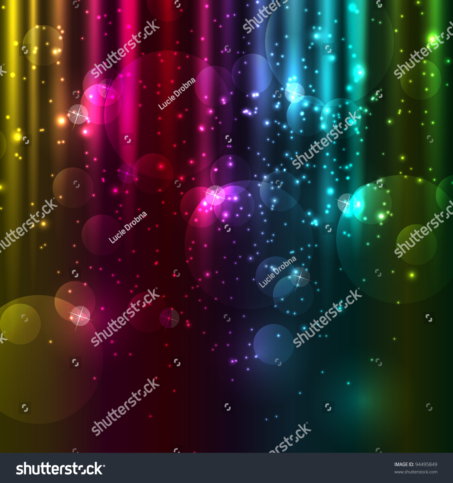 Colorful Neon Background Stock Vector Illustration 94495849 : Shutterstock