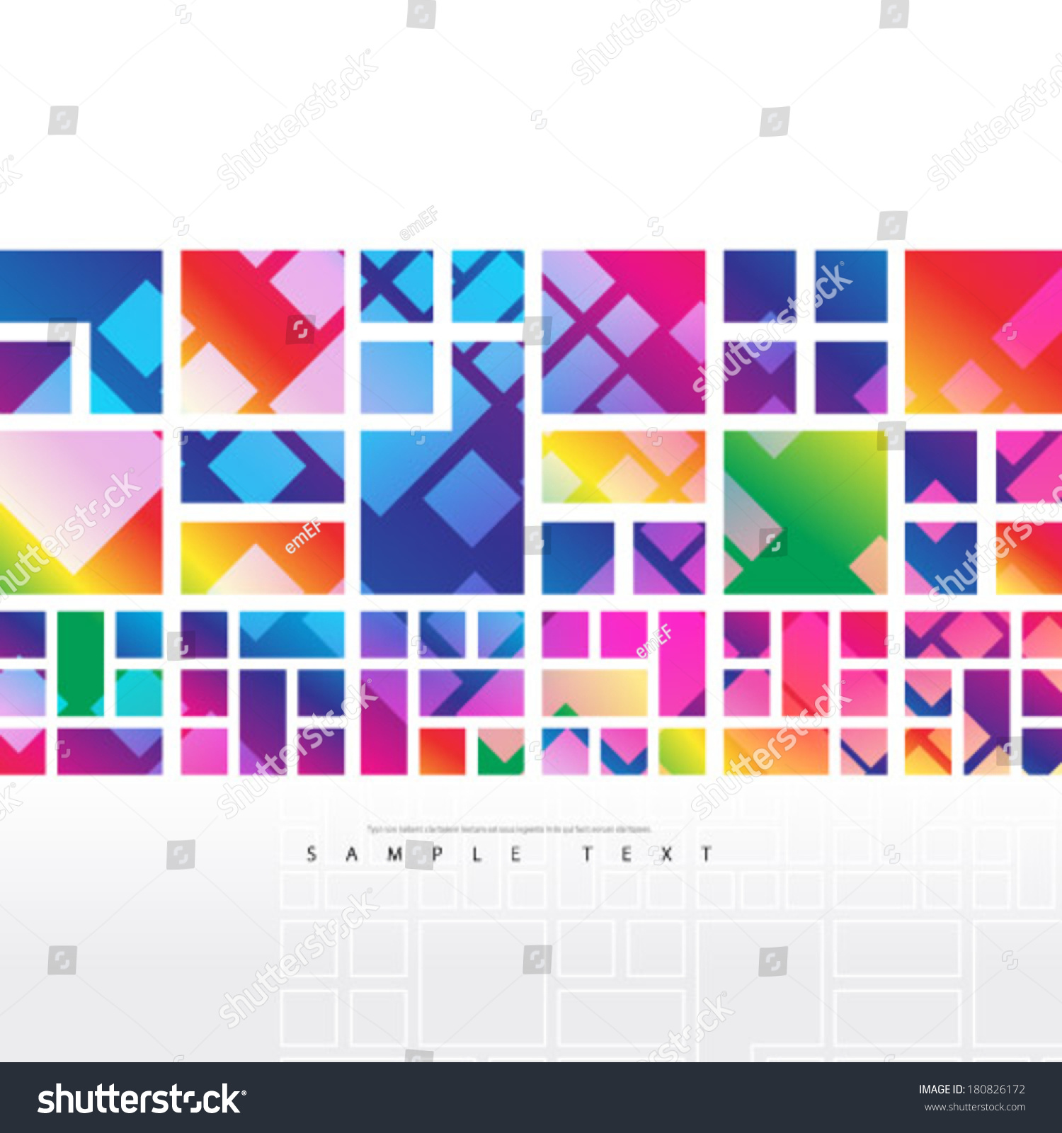 Colorful Overlapping Squares Background Stock Vector Shutterstock