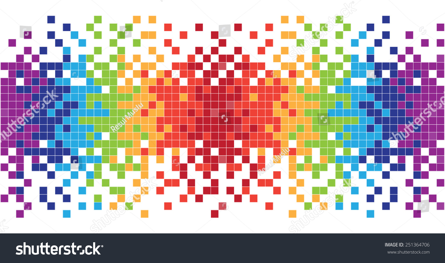 Colorful Pixels Stock Vector Illustration Shutterstock