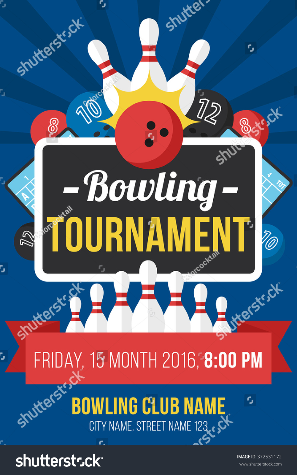 Table Tennis Tournament Invitation Premium Invitation