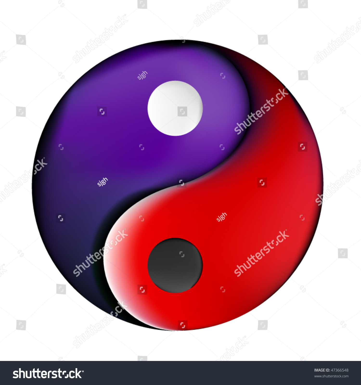 Colorful Yin Yang Symbol Stock Vector 47366548 Shutterstock