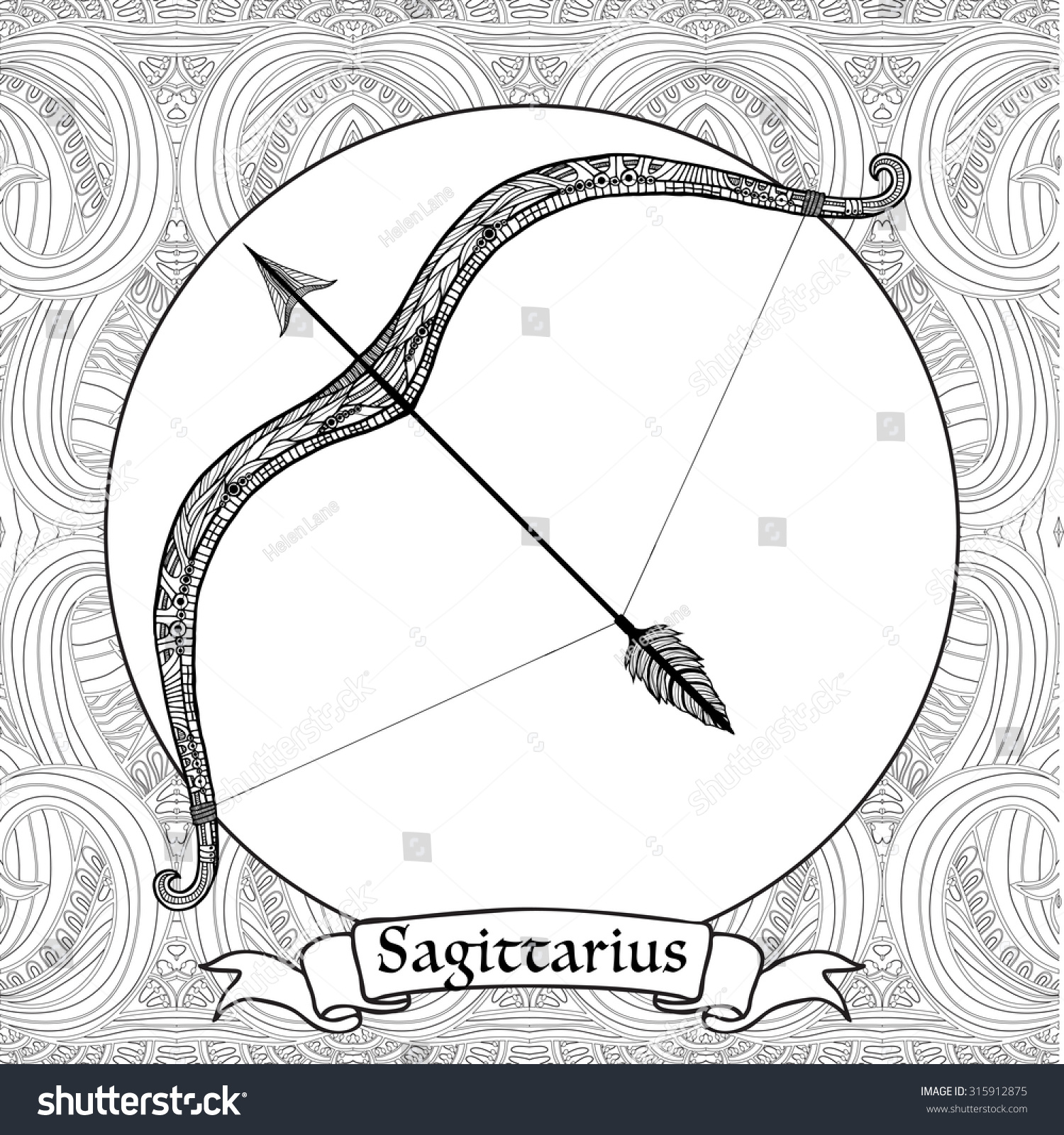 sagittarius coloring pages - photo #28