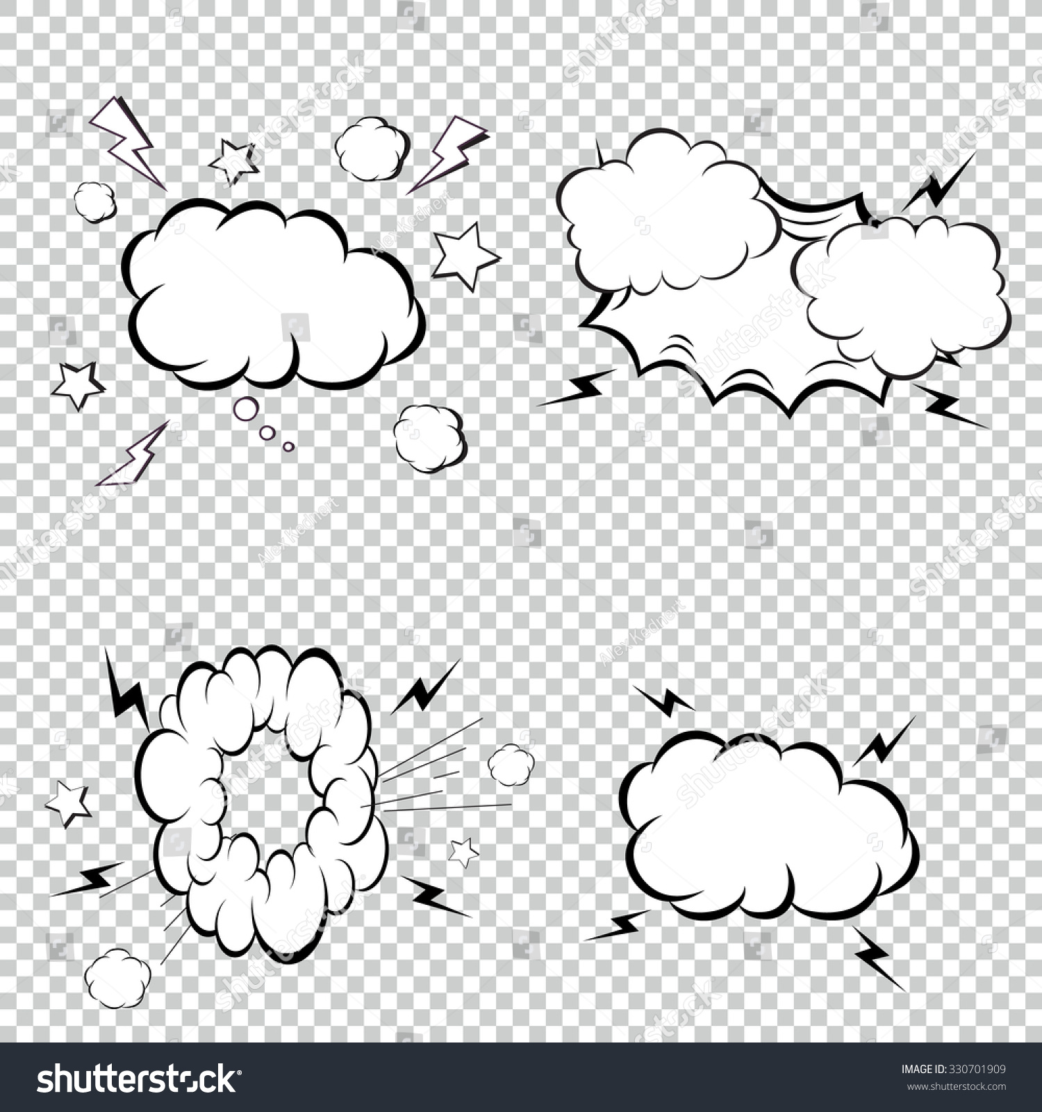 Comic explosion smoke bubble speech For toys comics and books Comic explosion smoke bubble speech For toys comics and books