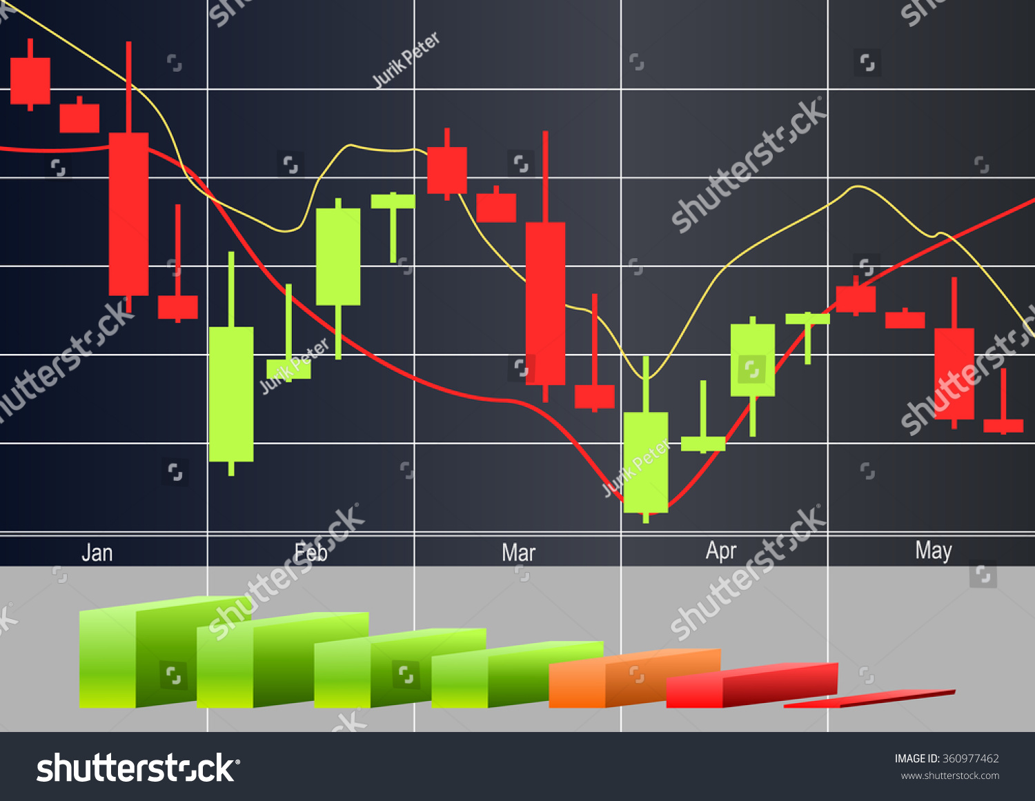forex trader pro charts vector