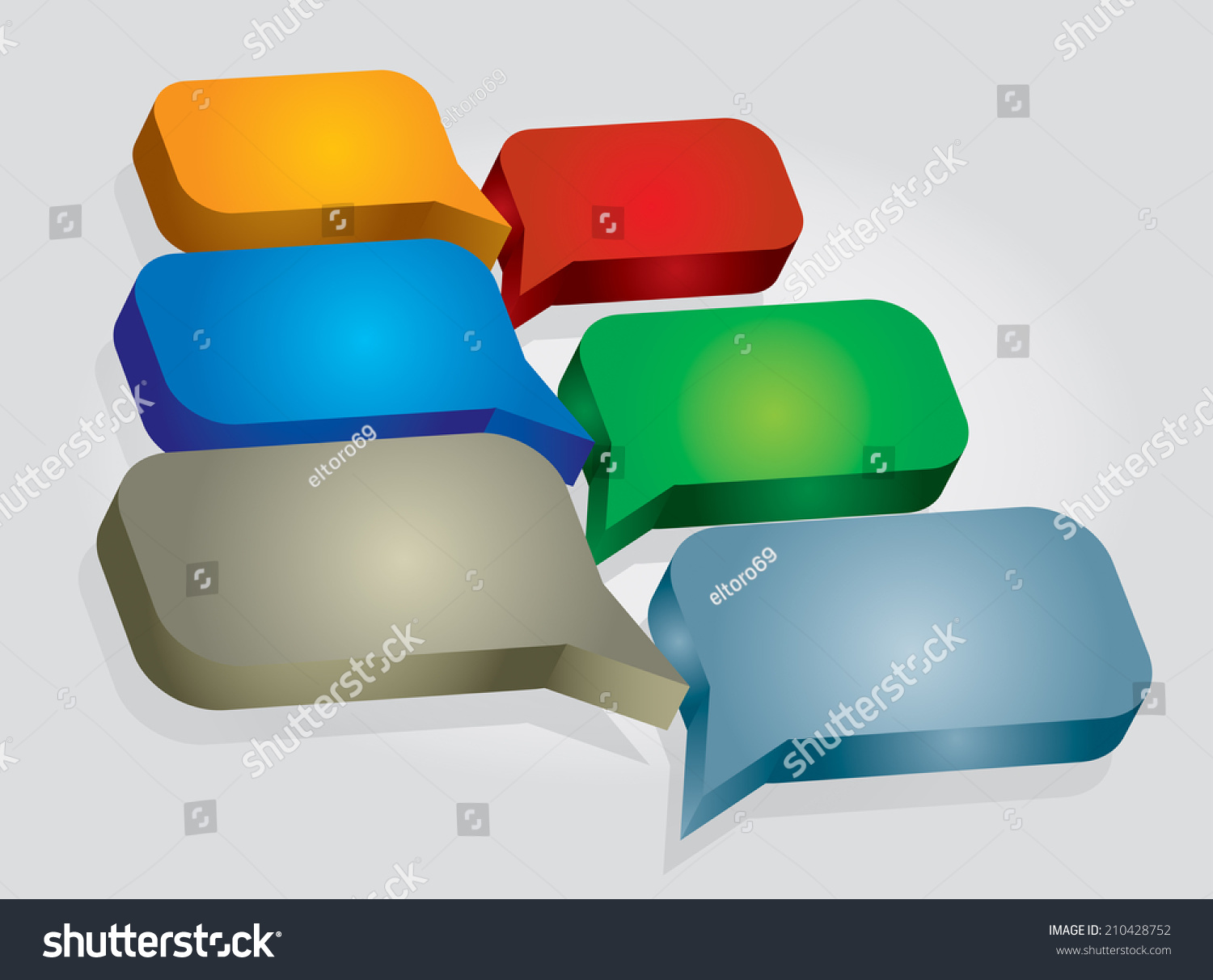 Communication Concept With Text Buble Communication Concept With Text Template With