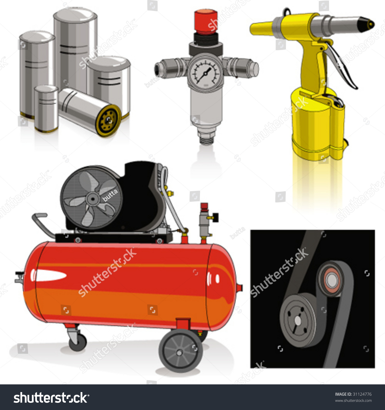Compressor Stock Vector Illustration 31124776 : Shutterstock