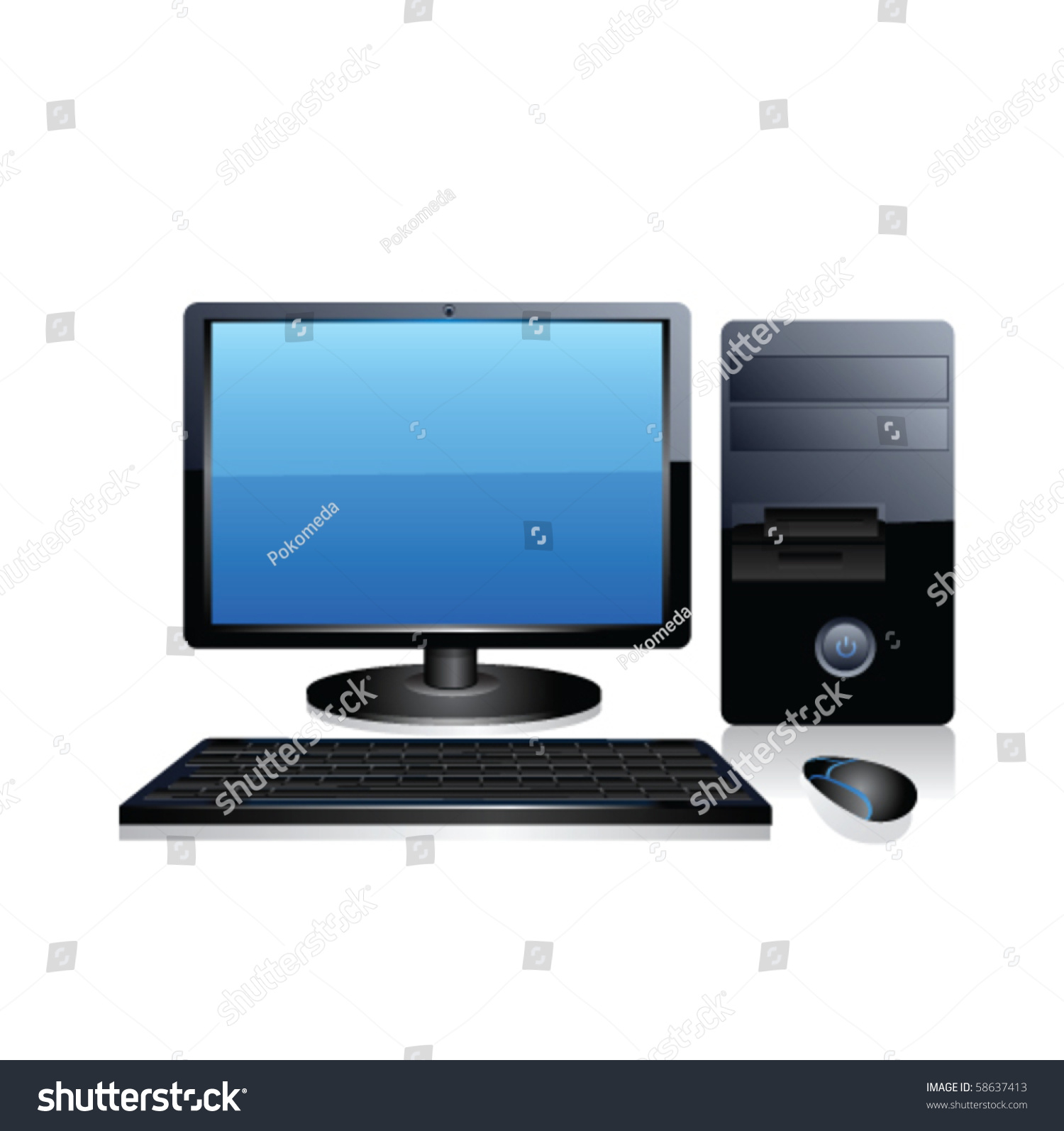 Computer Vector 58637413 Shutterstock