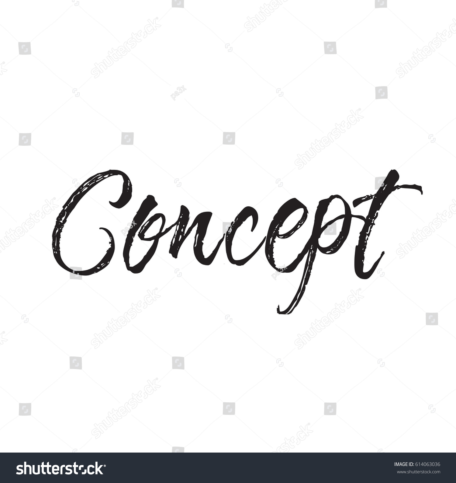 Concept Text Design Vector Calligraphy Typography Stock Vector Royalty