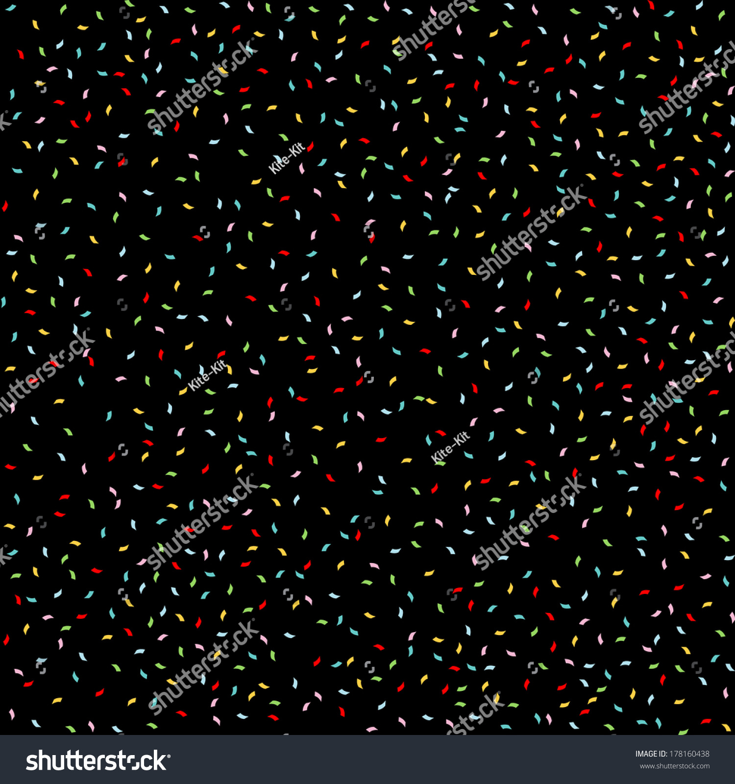 Confetti Seamless Background Festive Pattern Your Stock Vector Royalty