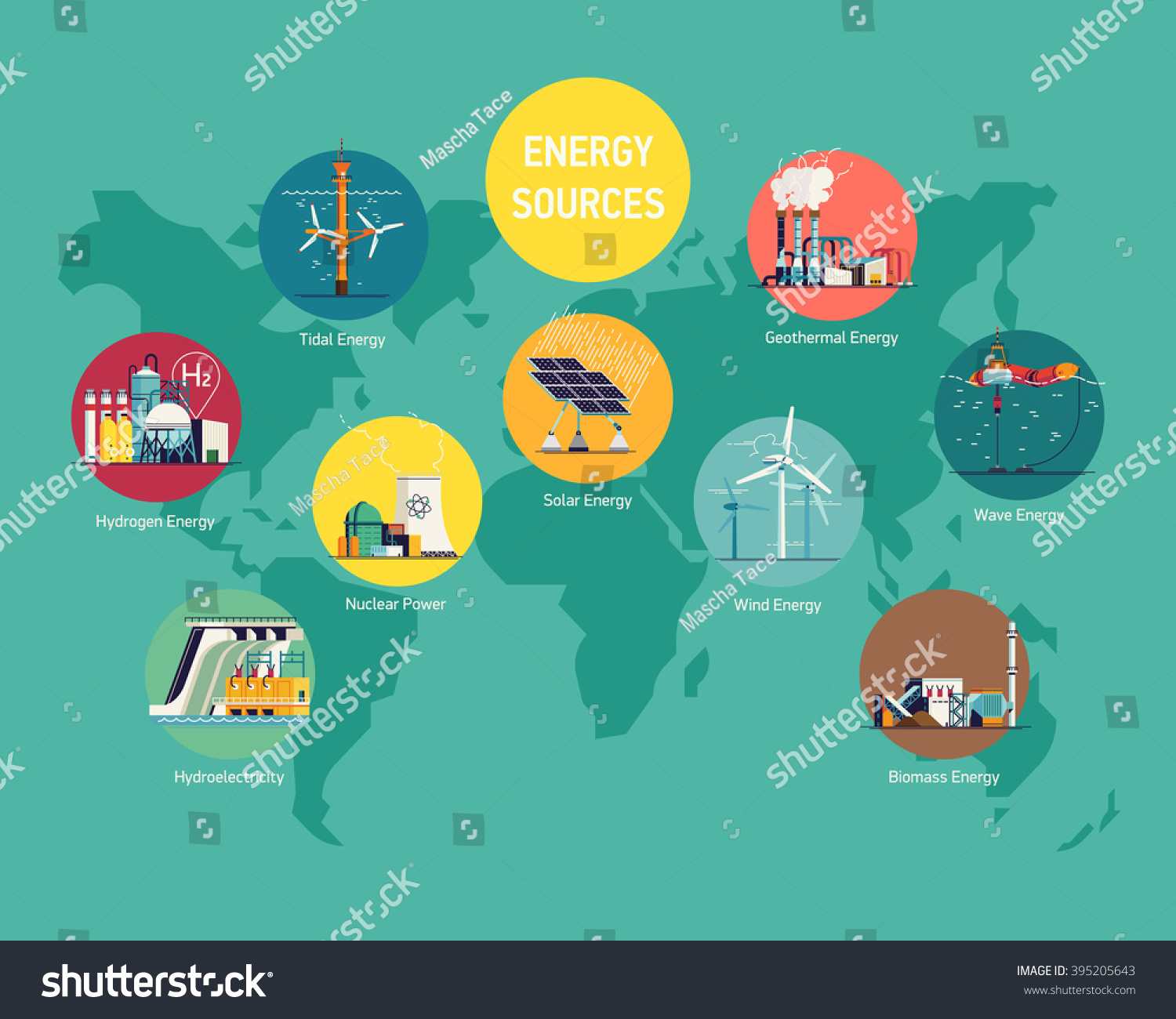 Cool Flat Vector Illustration On Global Stock Vector 395205643 ...