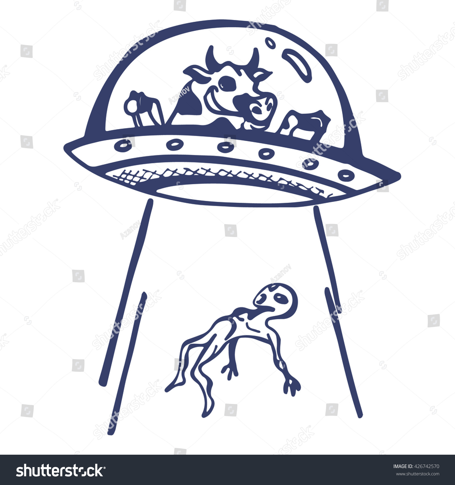 ufo abduction clipart - photo #20