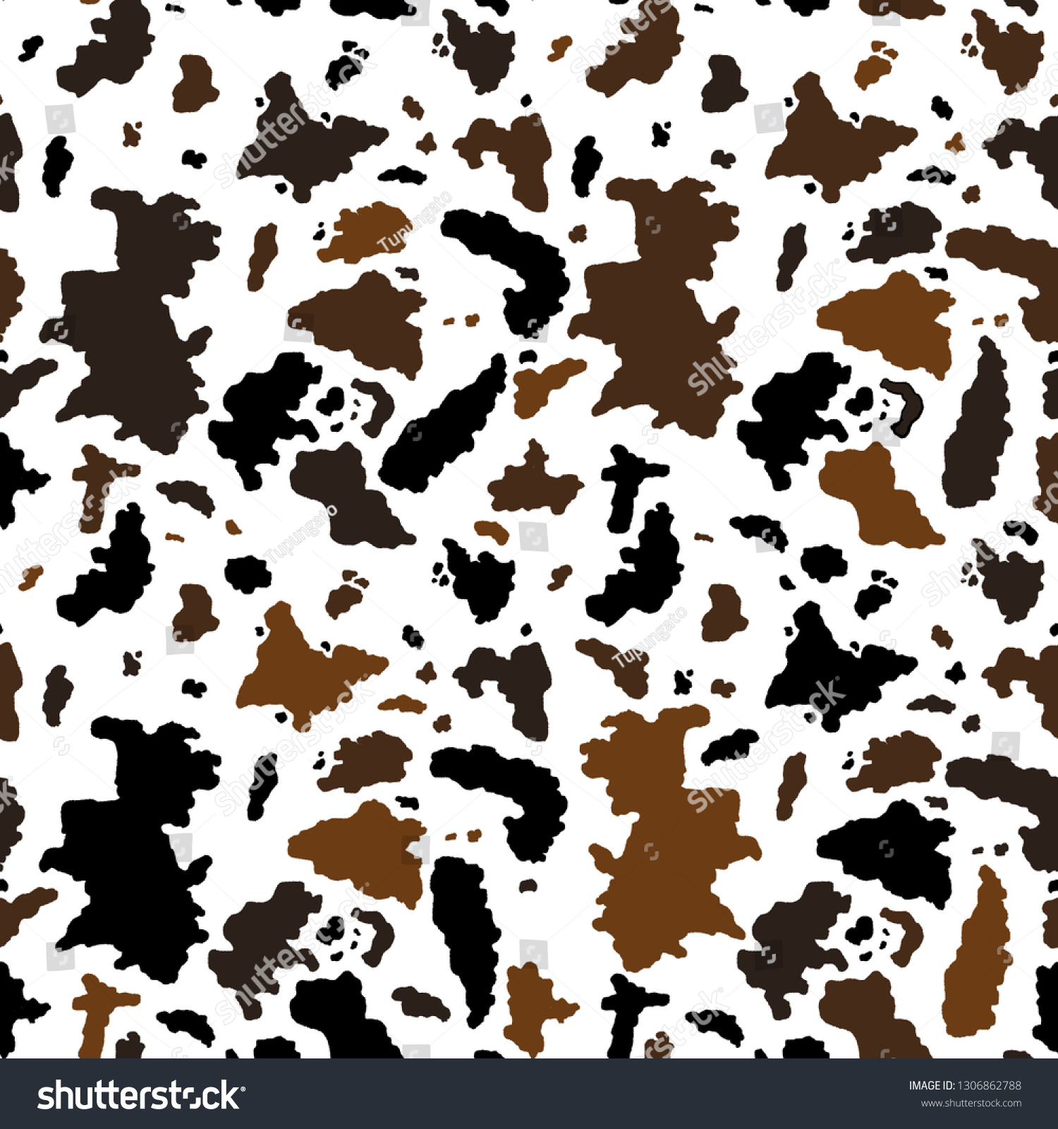 Cow Seamless Pattern Vector Illustration Graphics เวกเตอรสตอก ปลอดคาลขสทธ